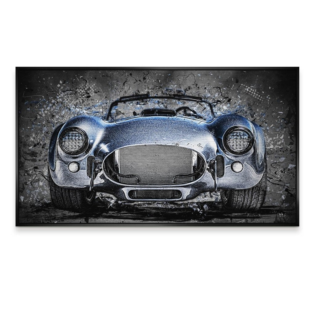 AC Cobra Abstrakt Blue Alu Gebürstet Bild INGALERIE