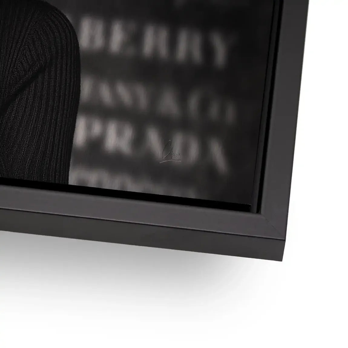 Marilyn Monroe Black Secret Alu Gebürstet