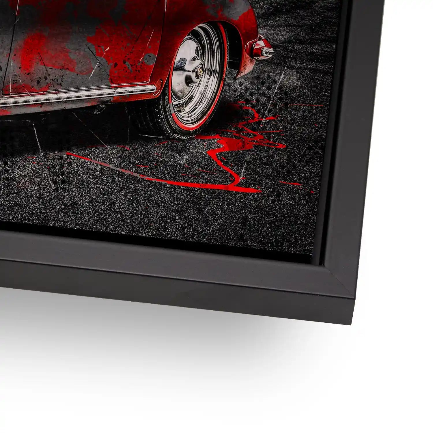 Porsche 356 Abstrakt Alu Gebürstet Bild INGALERIE