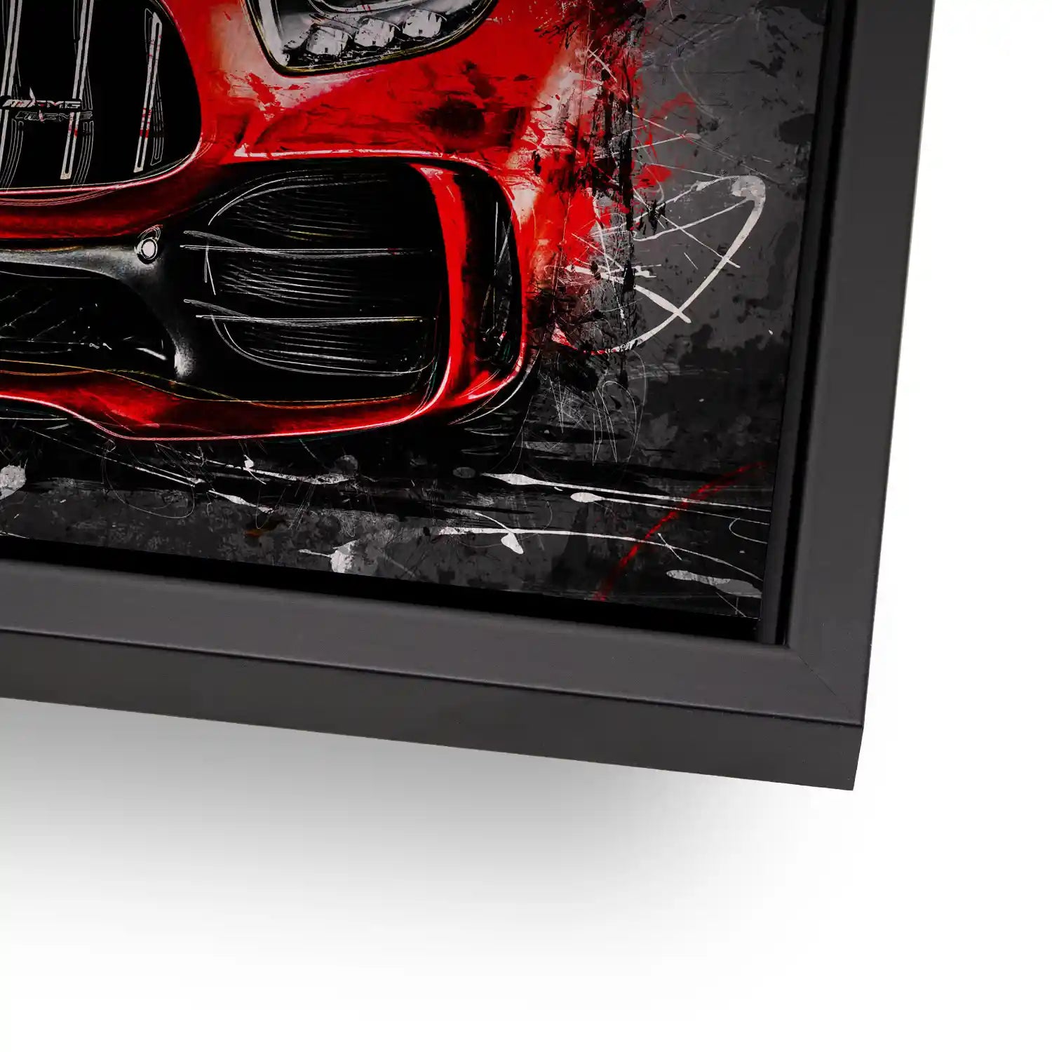 Mercedes AMG GT Abstrakt Rot Alu Gebürstet Bild INGALERIE