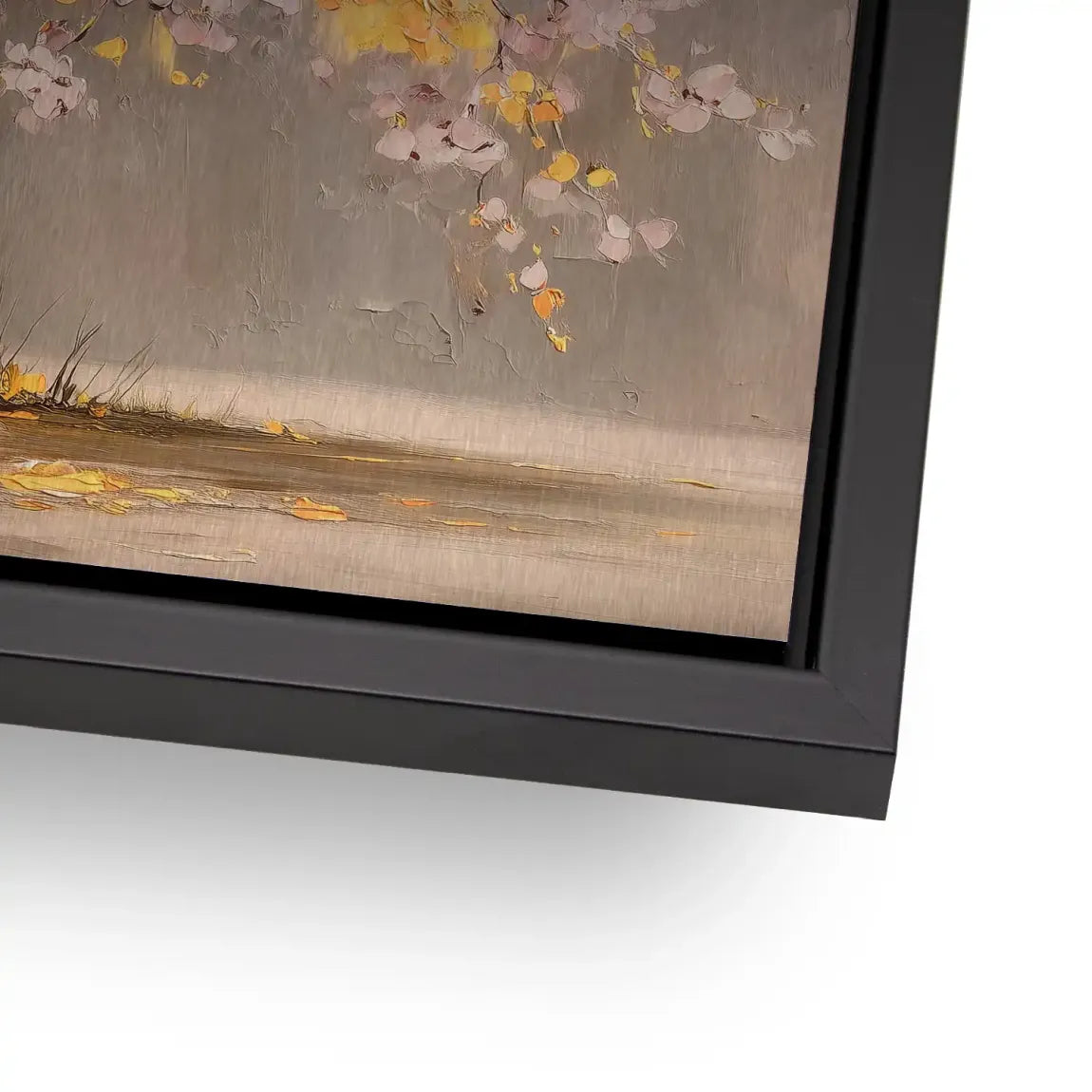 Gold Leaf Tree Art Alu Gebürstet