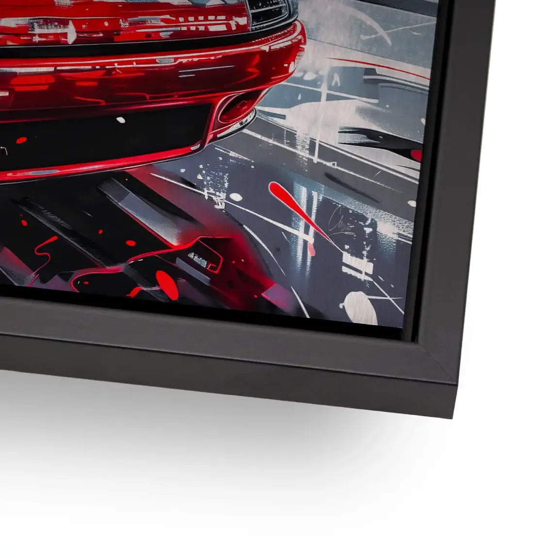 Porsche 911 Red City Alu Gebürstet