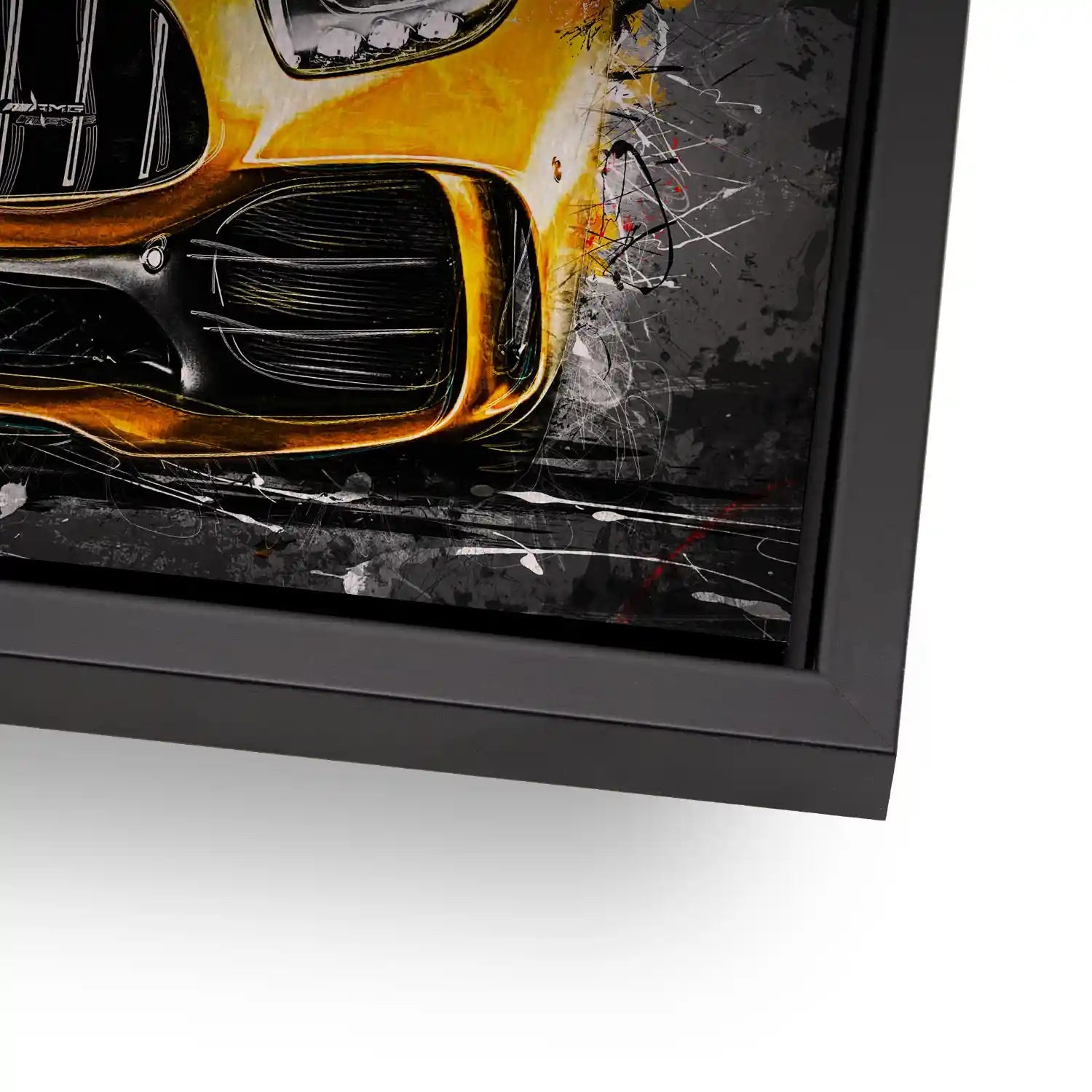 Mercedes AMG GT Yellow Style Alu Gebürstet INGALERIE