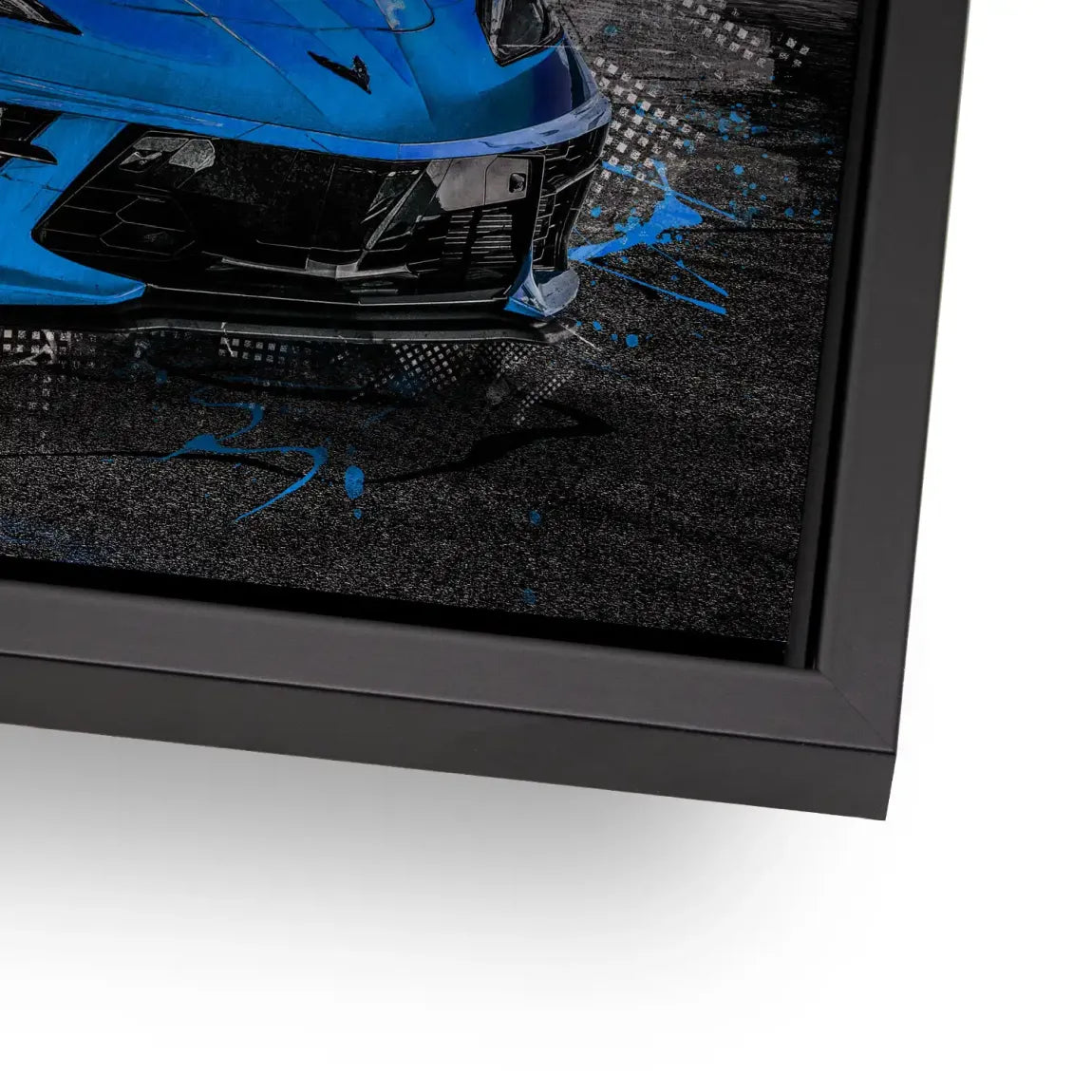 Corvette C8 Abstrak Blue Style Alu Gebürstet INGALERIE