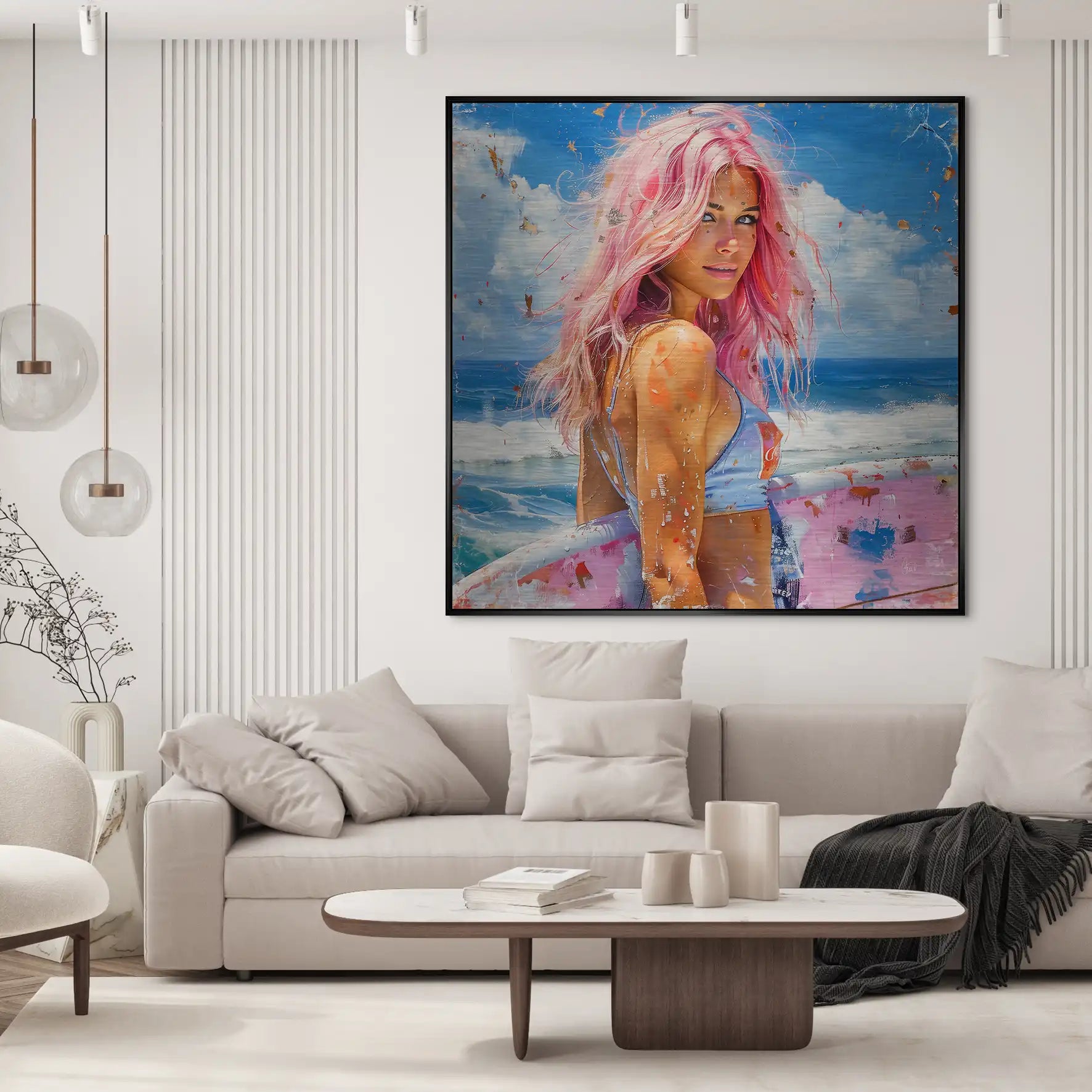 Beach Girl Nr.4 Alu Gebürstet Bild INGALERIE