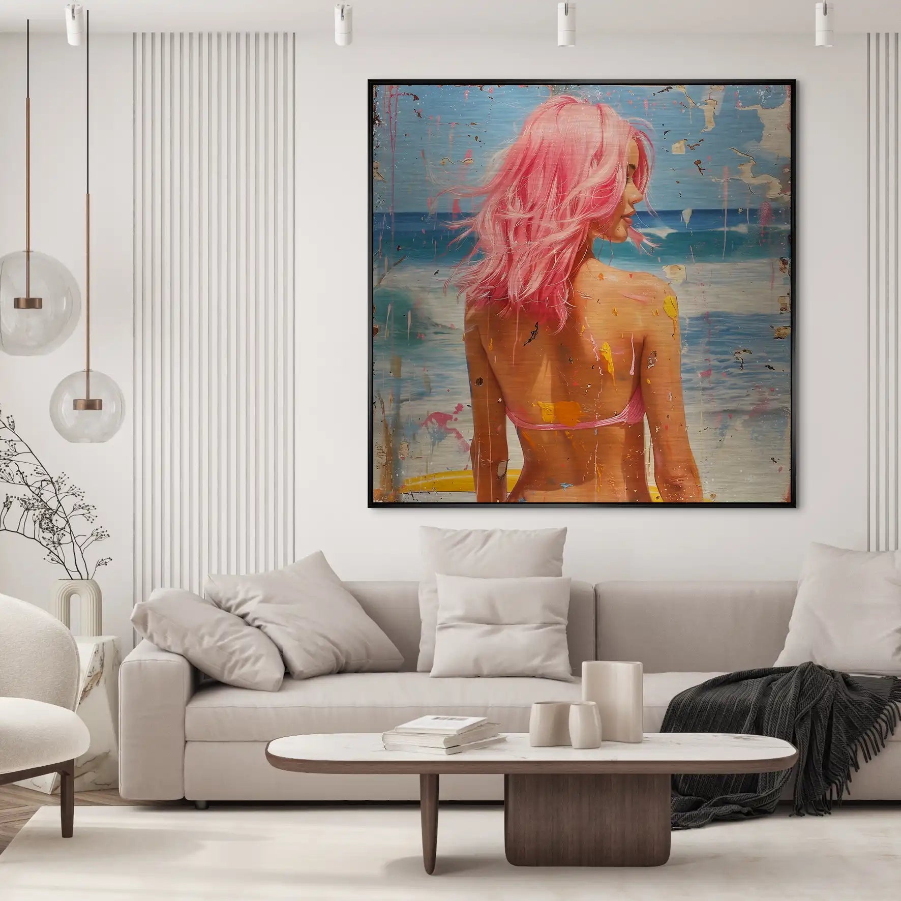 Beach Girl Nr.3 Alu Gebürstet Bild INGALERIE
