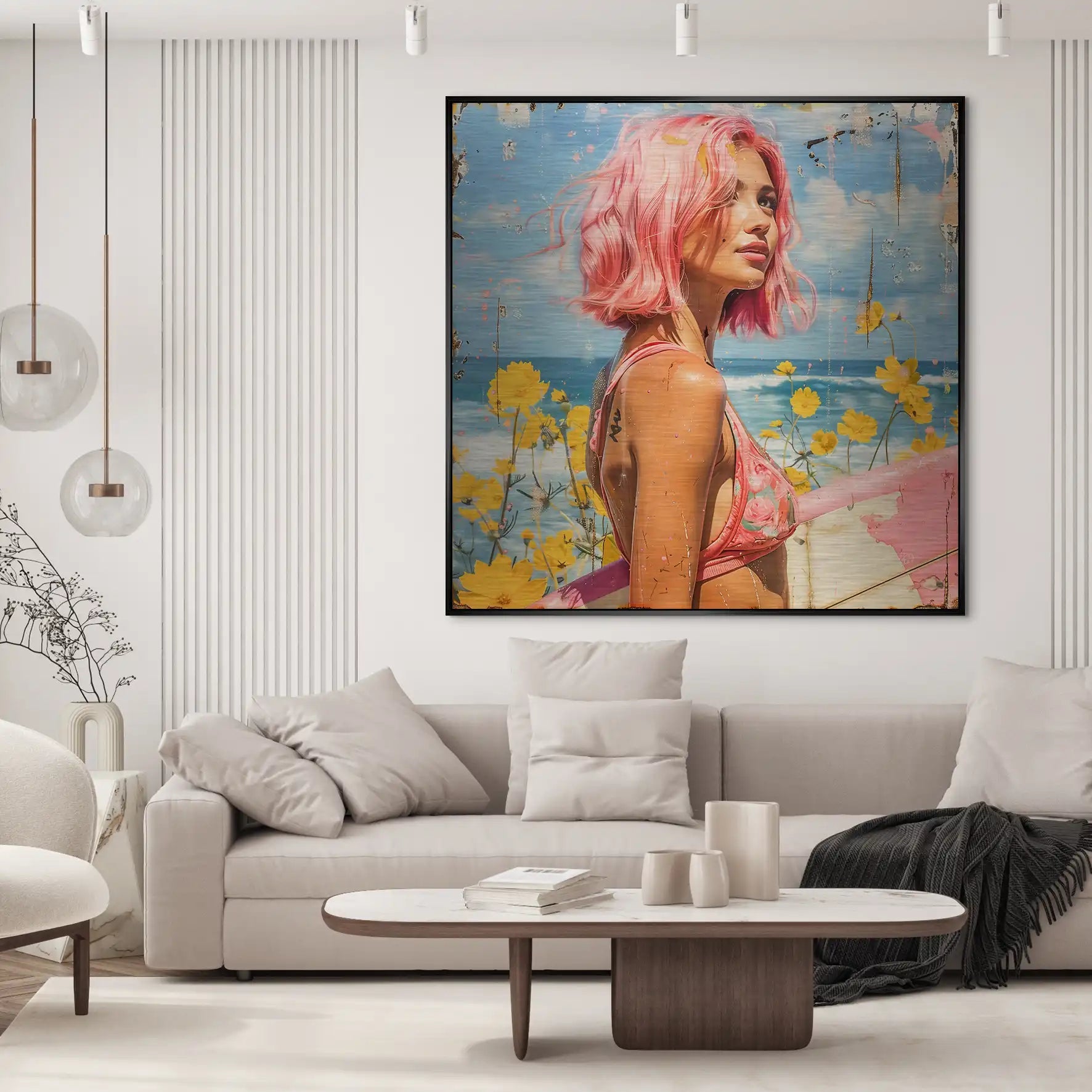 Beach Girl Nr.2 Alu Gebürstet Bild INGALERIE