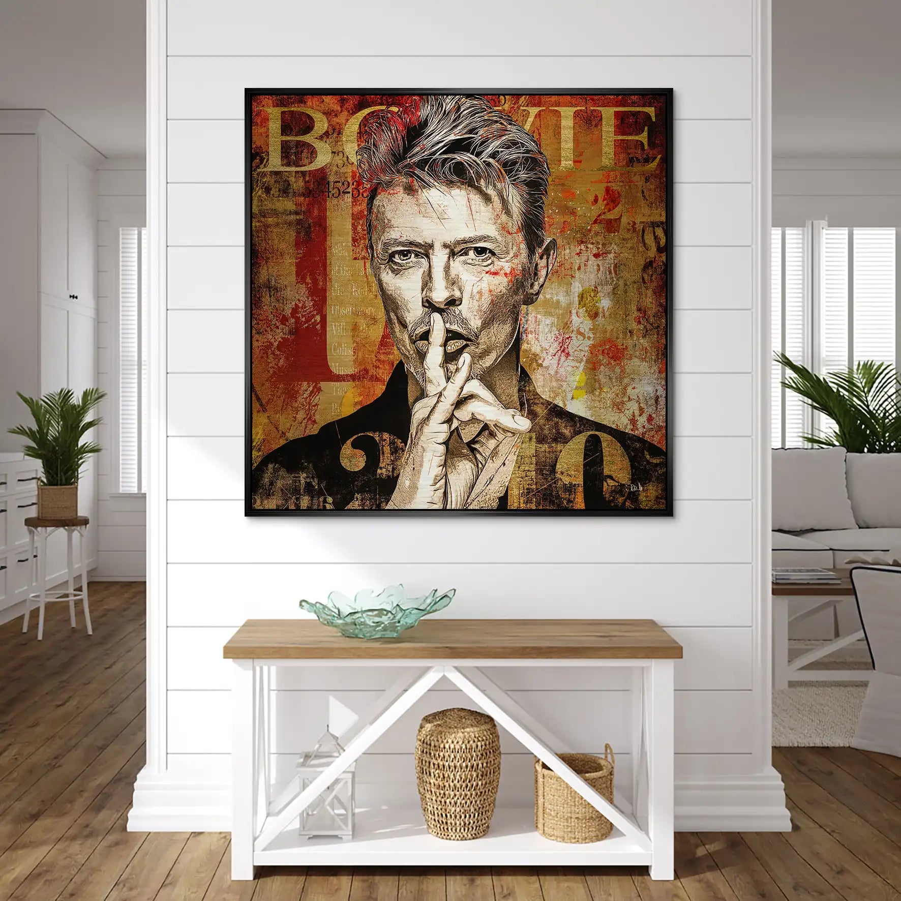 David Bowie Abstrakt Modern Style Alu Gebürstet INGALERIE
