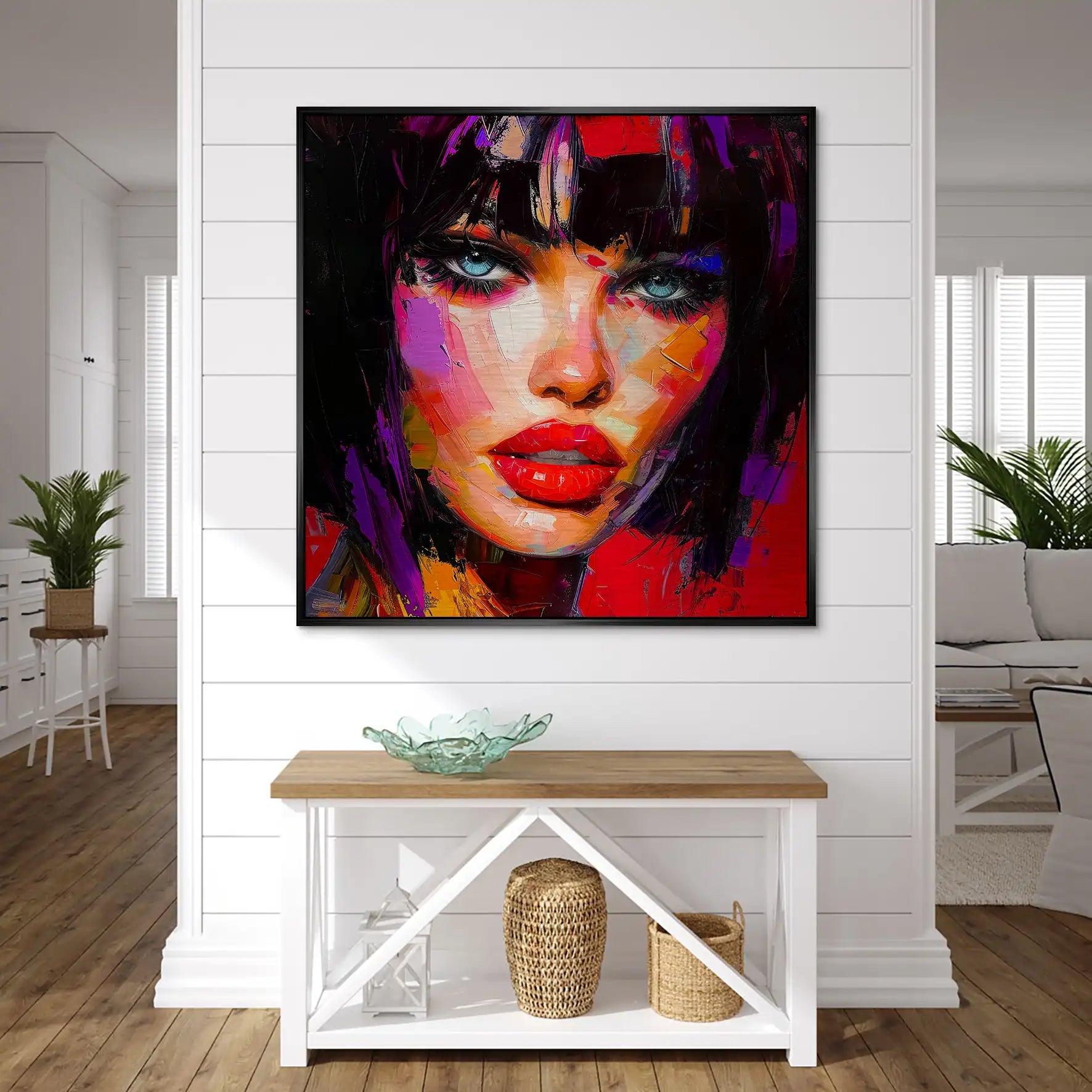 Abstrakt Red Beauty Alu Gebürstet Bild INGALERIE