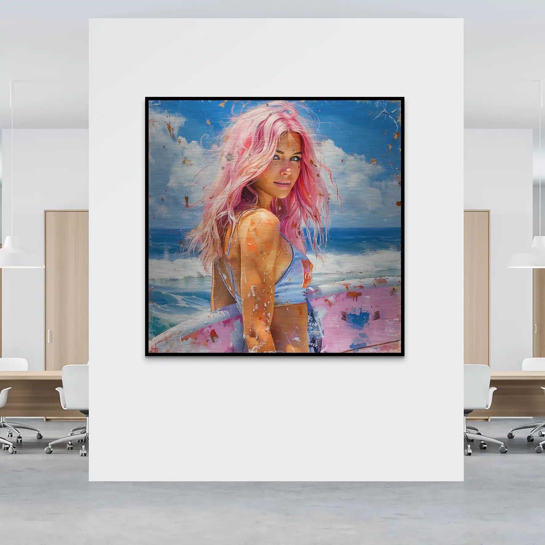 Beach Girl Nr.4 Alu Gebürstet Bild INGALERIE