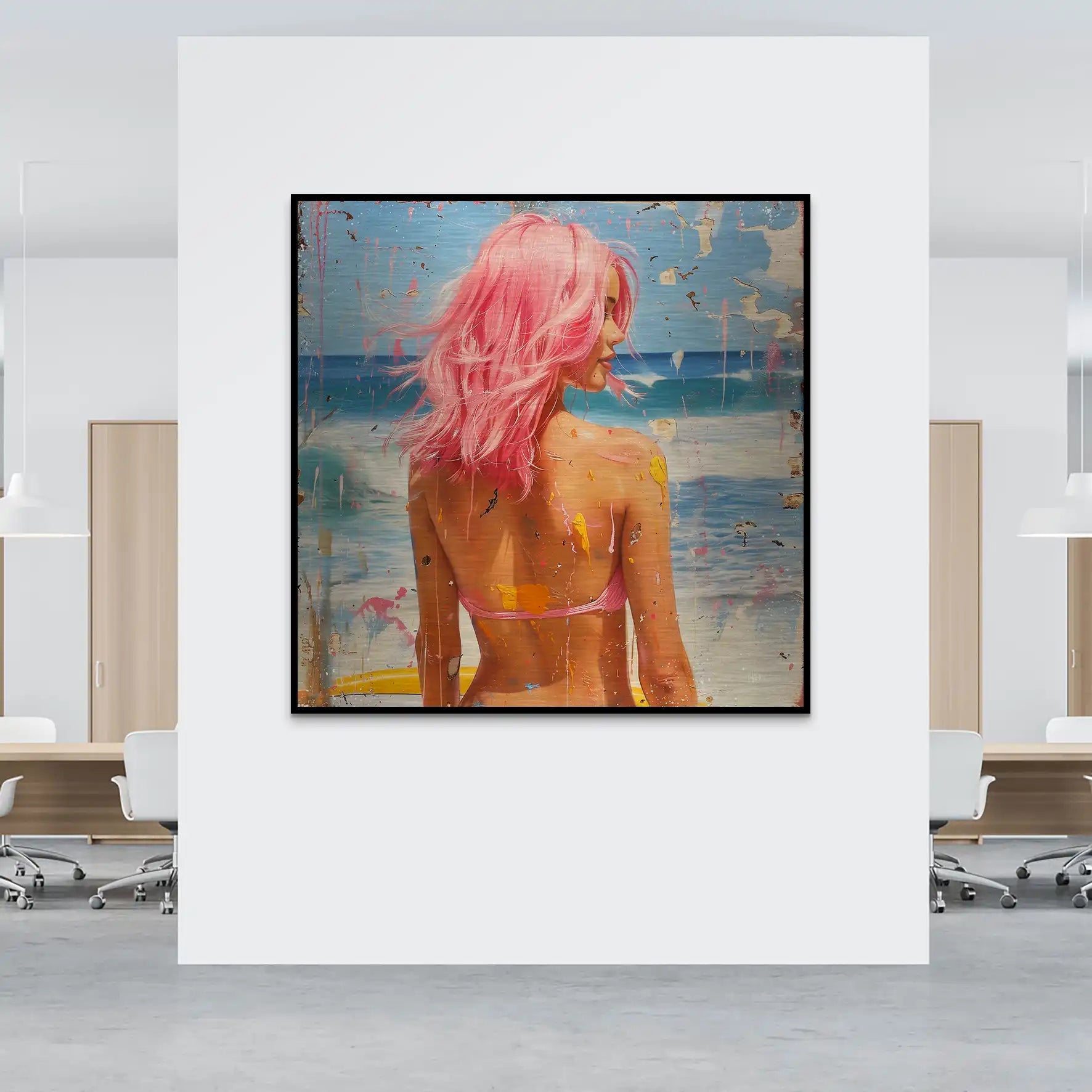 Beach Girl Nr.3 Alu Gebürstet Bild INGALERIE