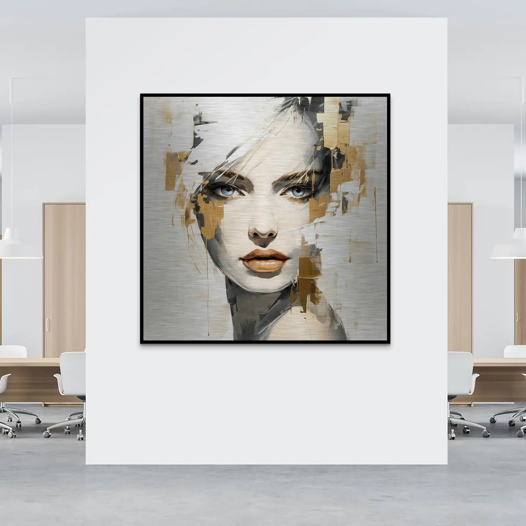 Golden Muse Alu gebürstet Bild INGALERIE