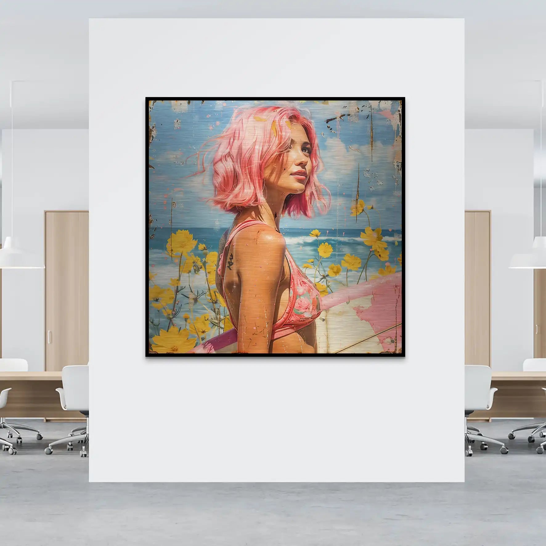 Beach Girl Nr.2 Alu Gebürstet Bild INGALERIE