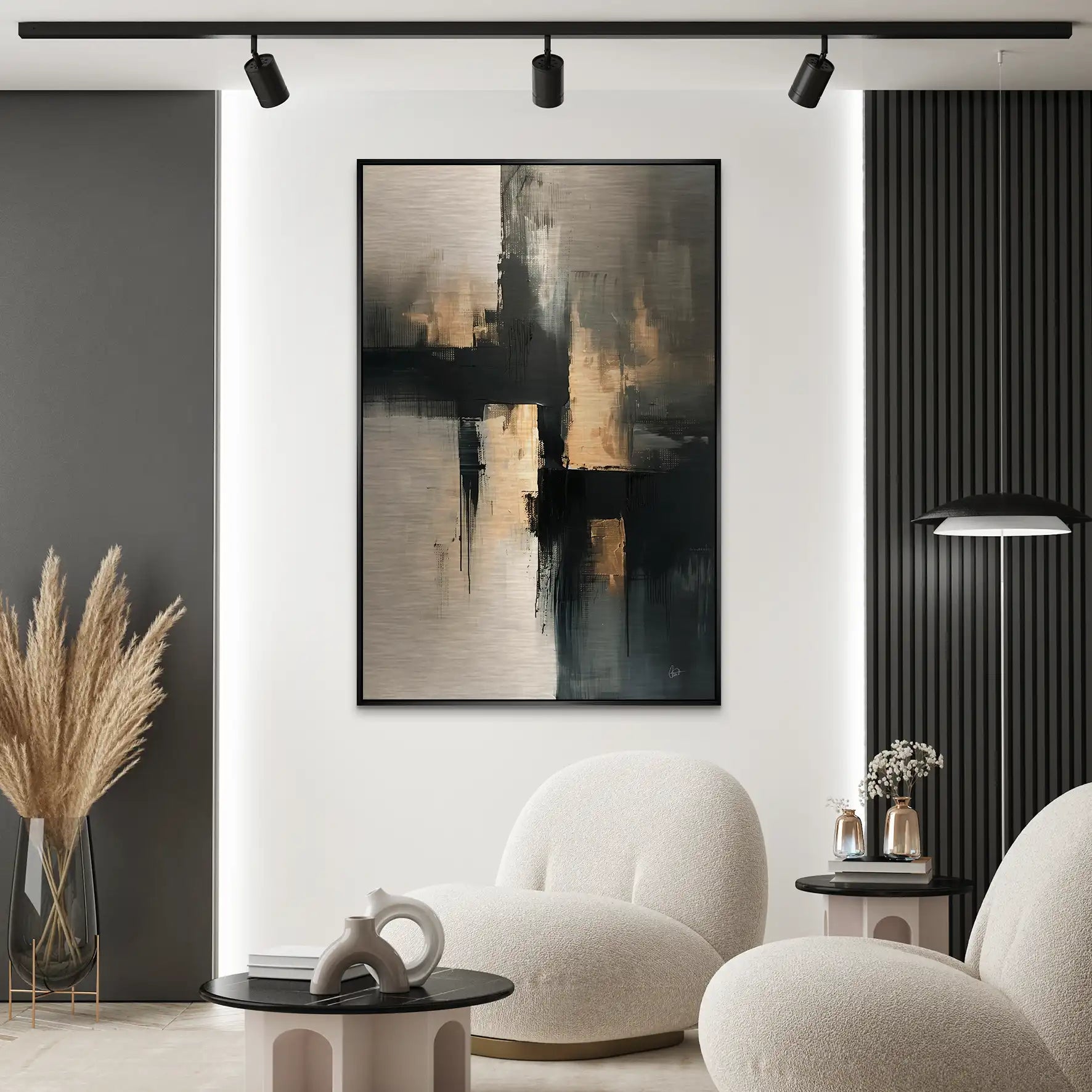 Abstrakt Nr.24 Alu Gebürstet Bild INGALERIE