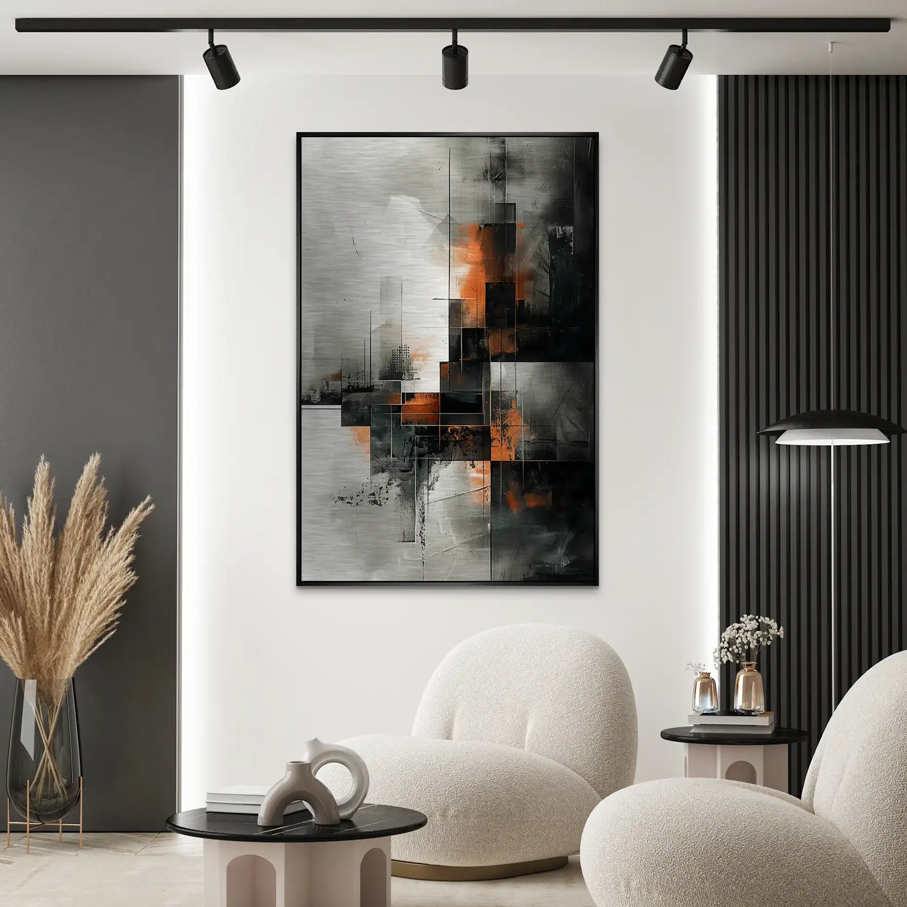 Abstrakt Nr.25 Alu Gebürstet Bild INGALERIE