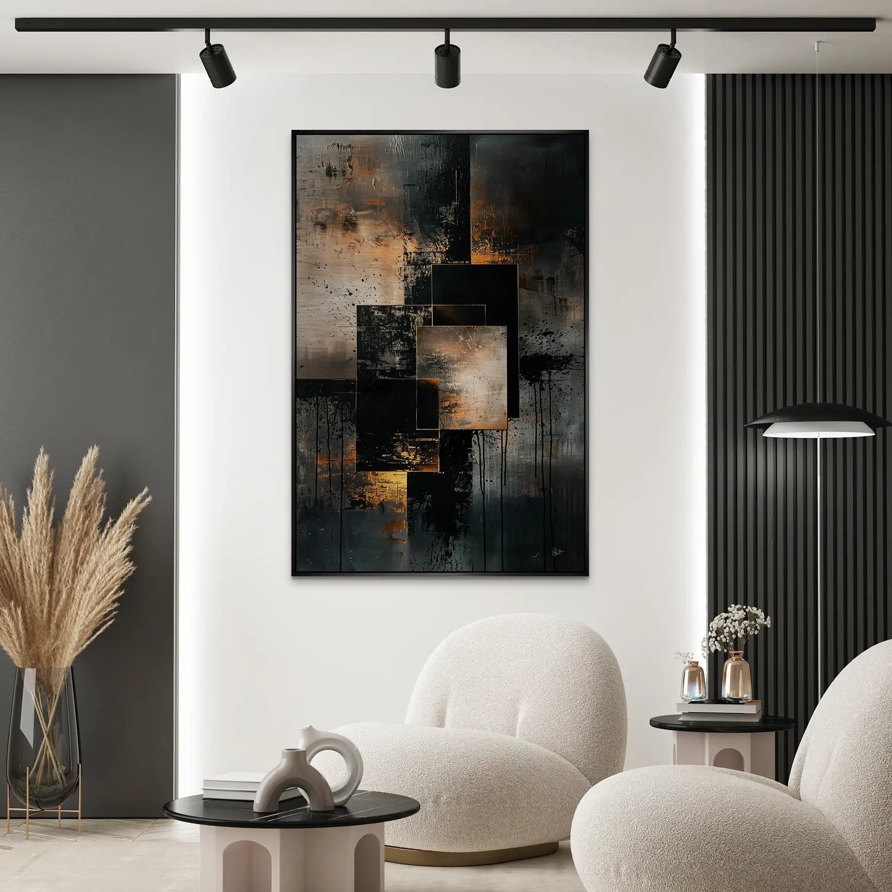 Abstrakt Nr.26 Alu Gebürstet Bild INGALERIE