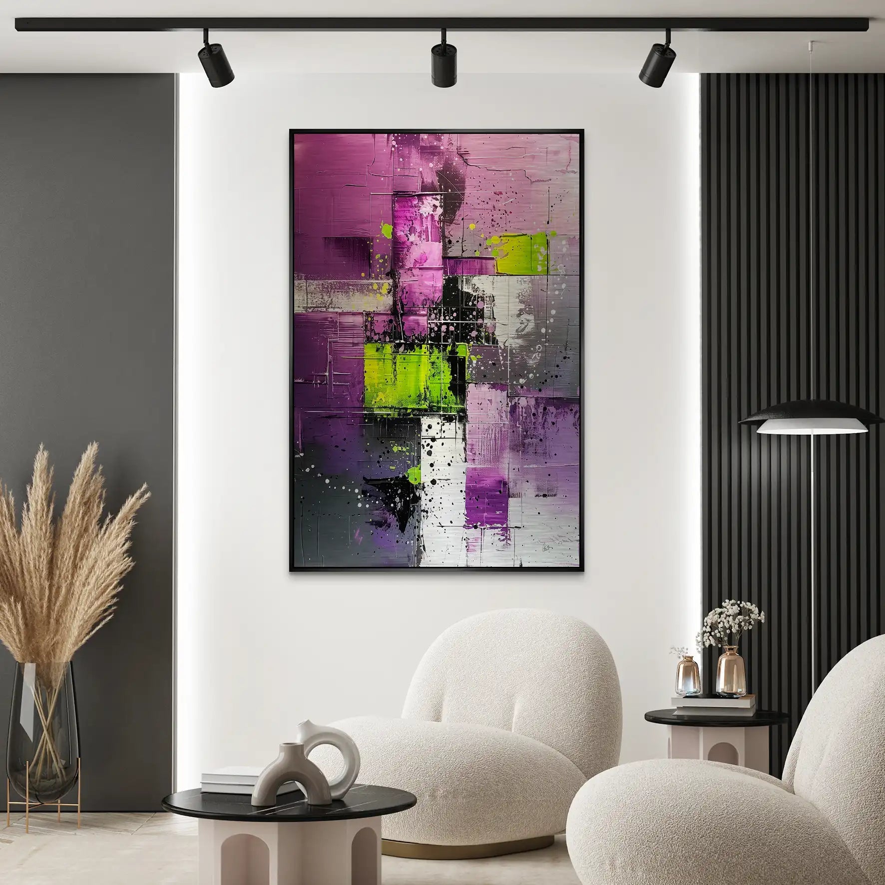 Abstrakt Nr.22 Alu Gebürstet Bild INGALERIE