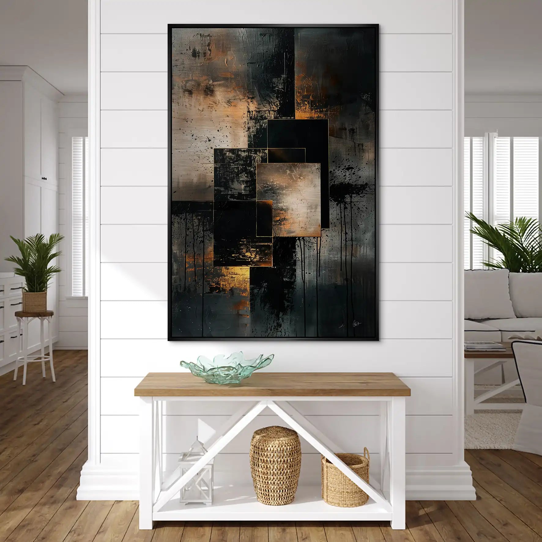 Abstrakt Nr.26 Alu Gebürstet Bild INGALERIE