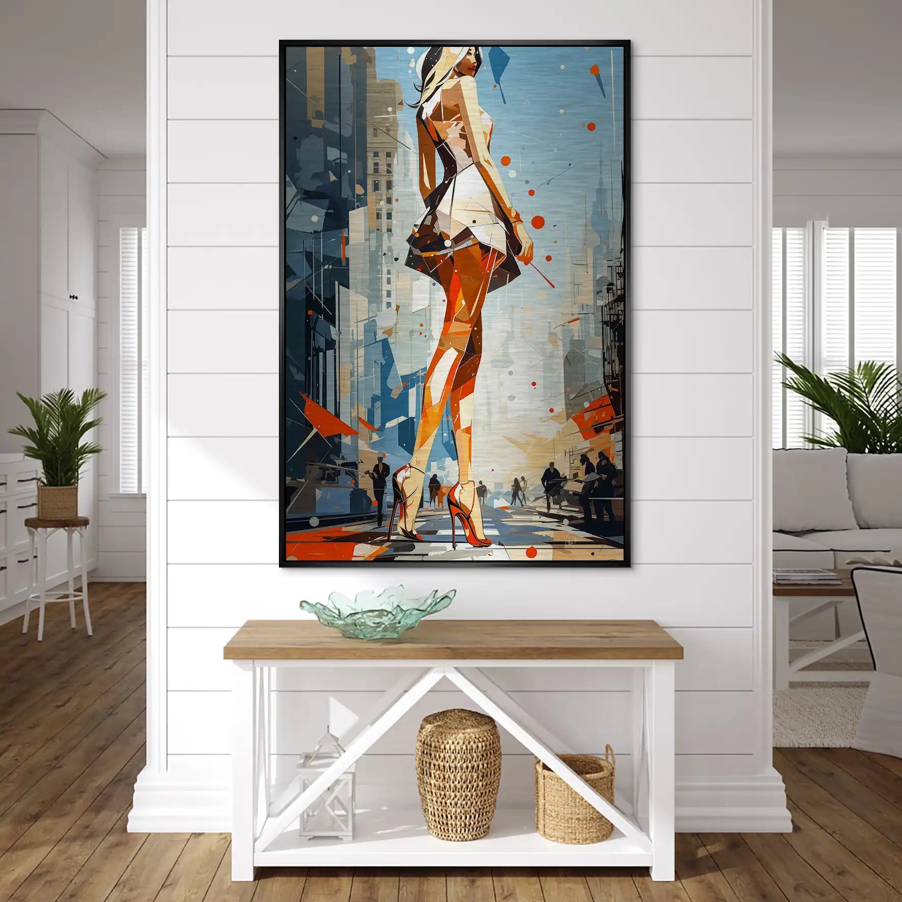 City Walk New York Pop Art AluDibond Gebürstet INGALERIE