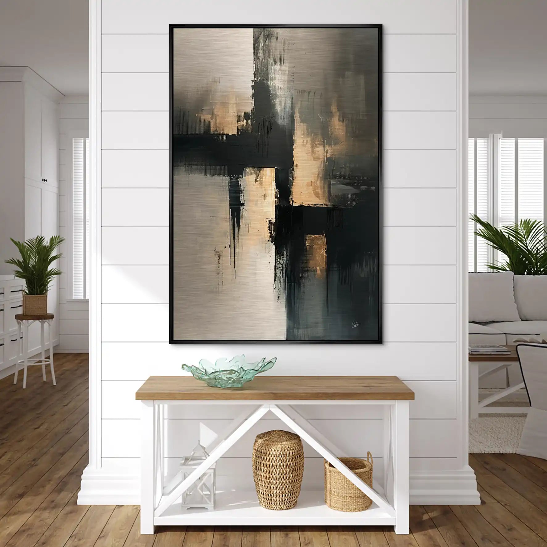 Abstrakt Nr.24 Alu Gebürstet Bild INGALERIE