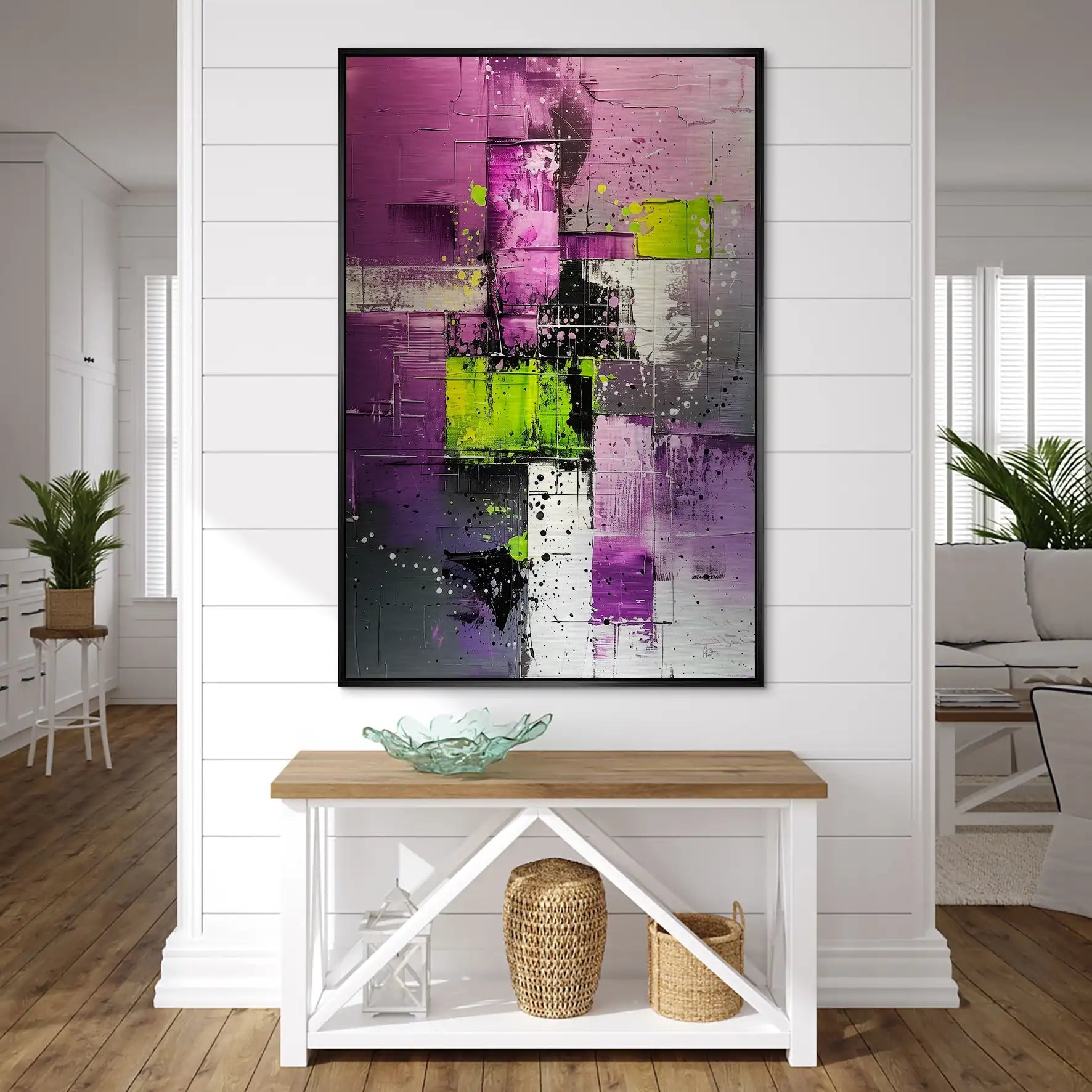 Abstrakt Nr.22 Alu Gebürstet Bild INGALERIE