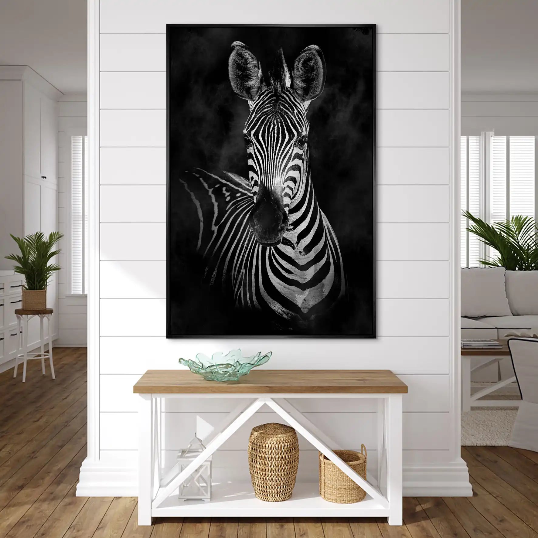 Zebra Black Style AluDibond Gebürstet INGALERIE