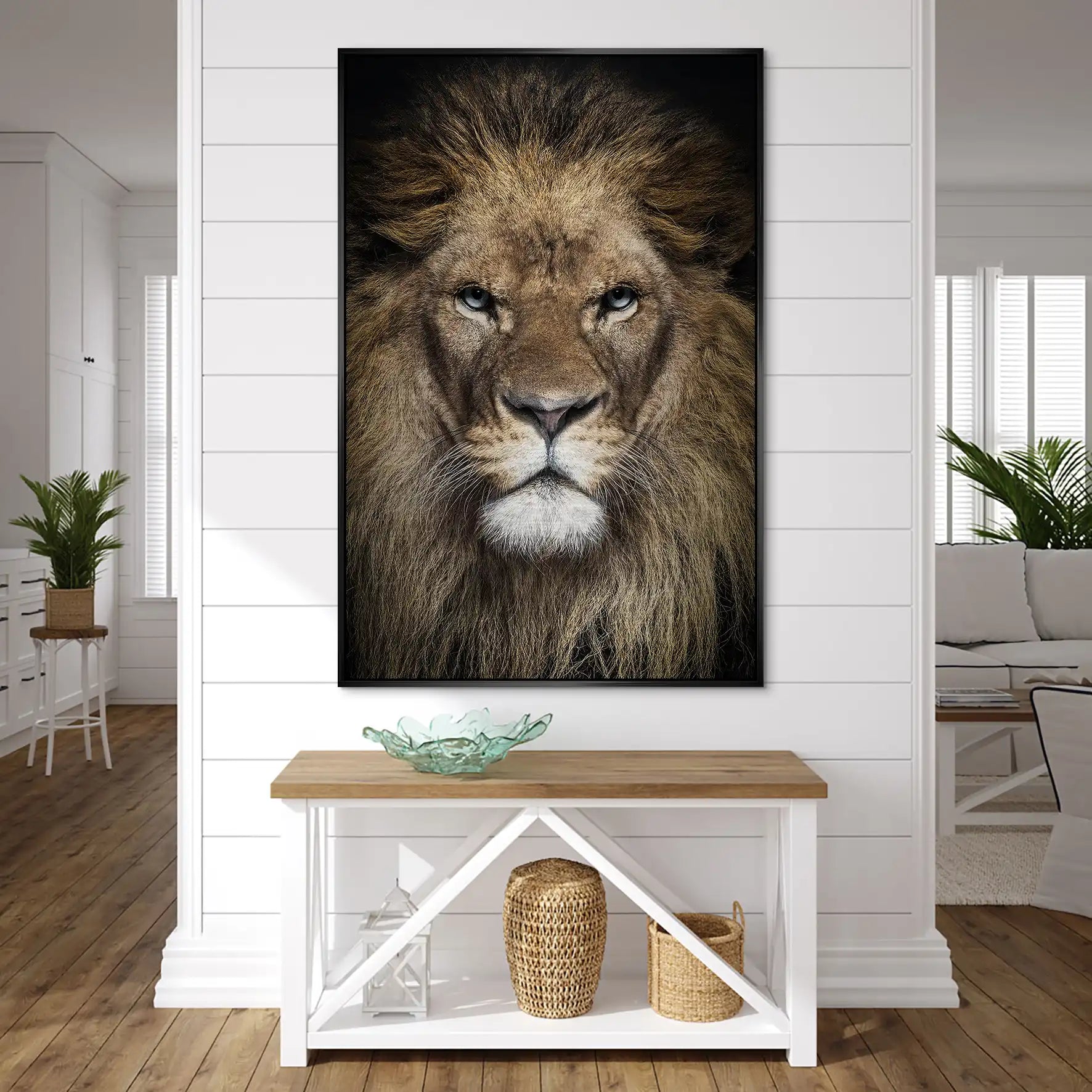 Lion Portrait AluDibond Gebürstet INGALERIE