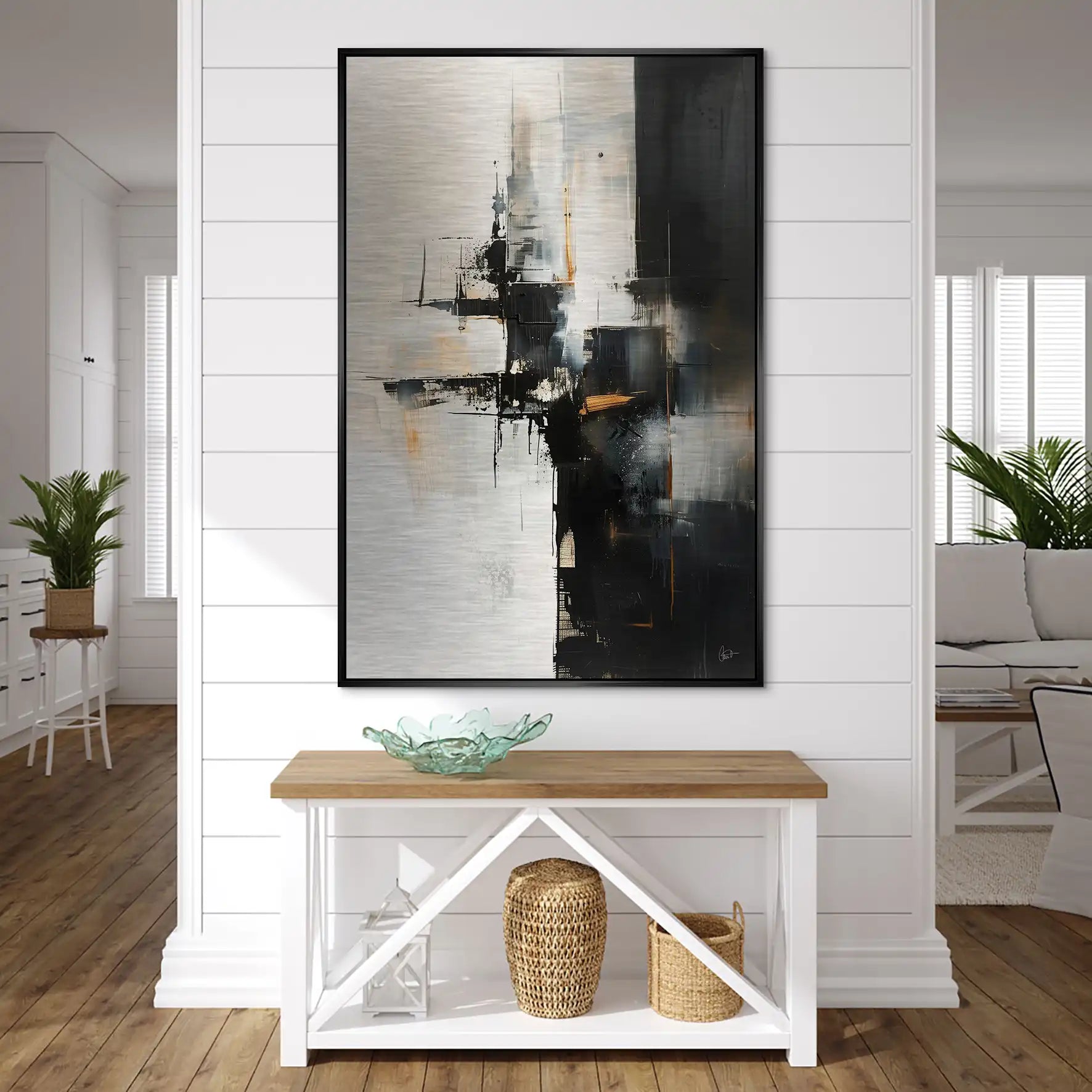 Abstrakt Nr.28 Alu Gebürstet Bild INGALERIE