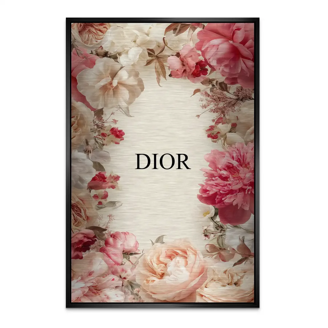 Floral Couture Alu Dibond Bild gebürstet - INGALERIE | Dein Onlineshop für moderne Wandbilder
