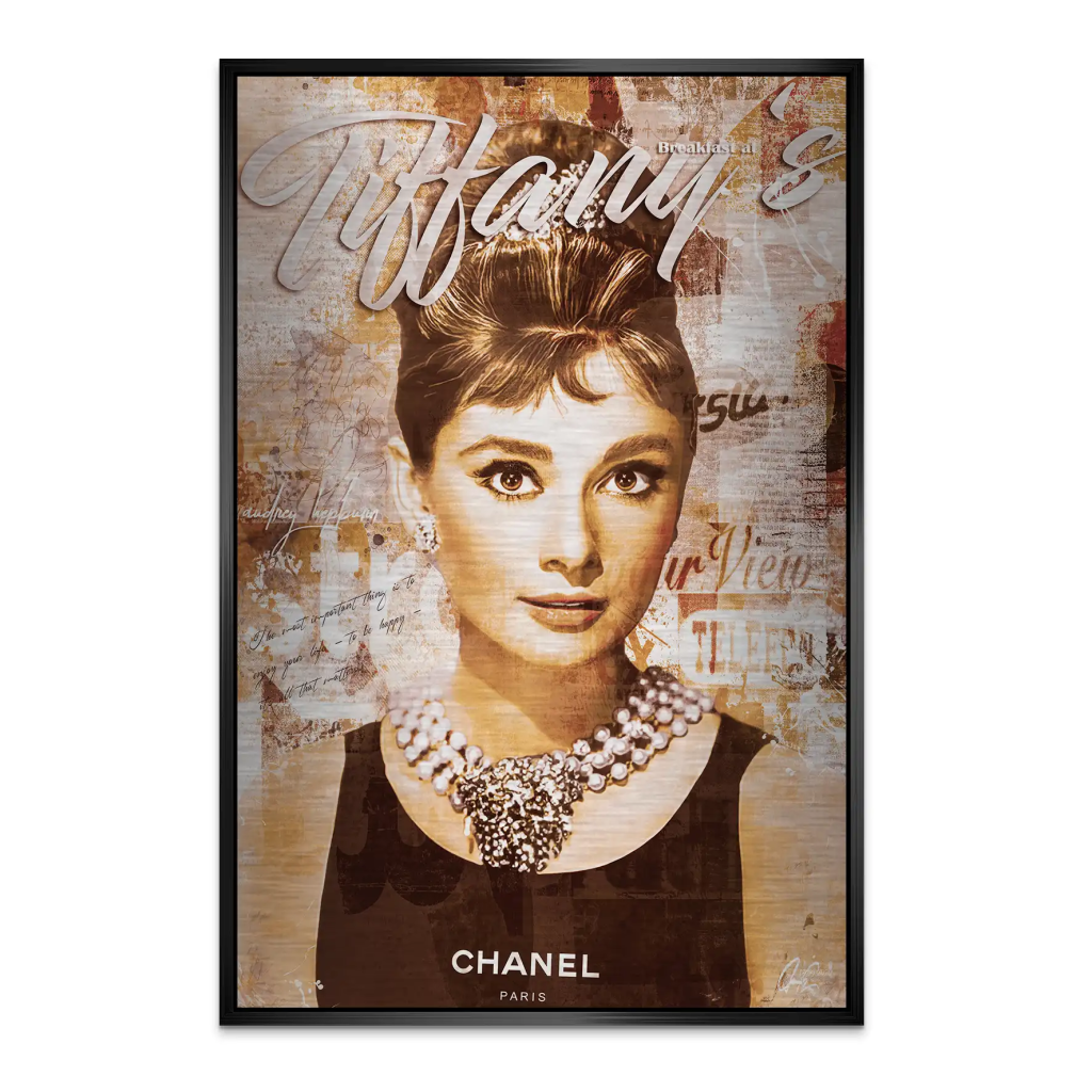Audrey Tiffany Retro Art AluDibond Gebürstet INGALERIE