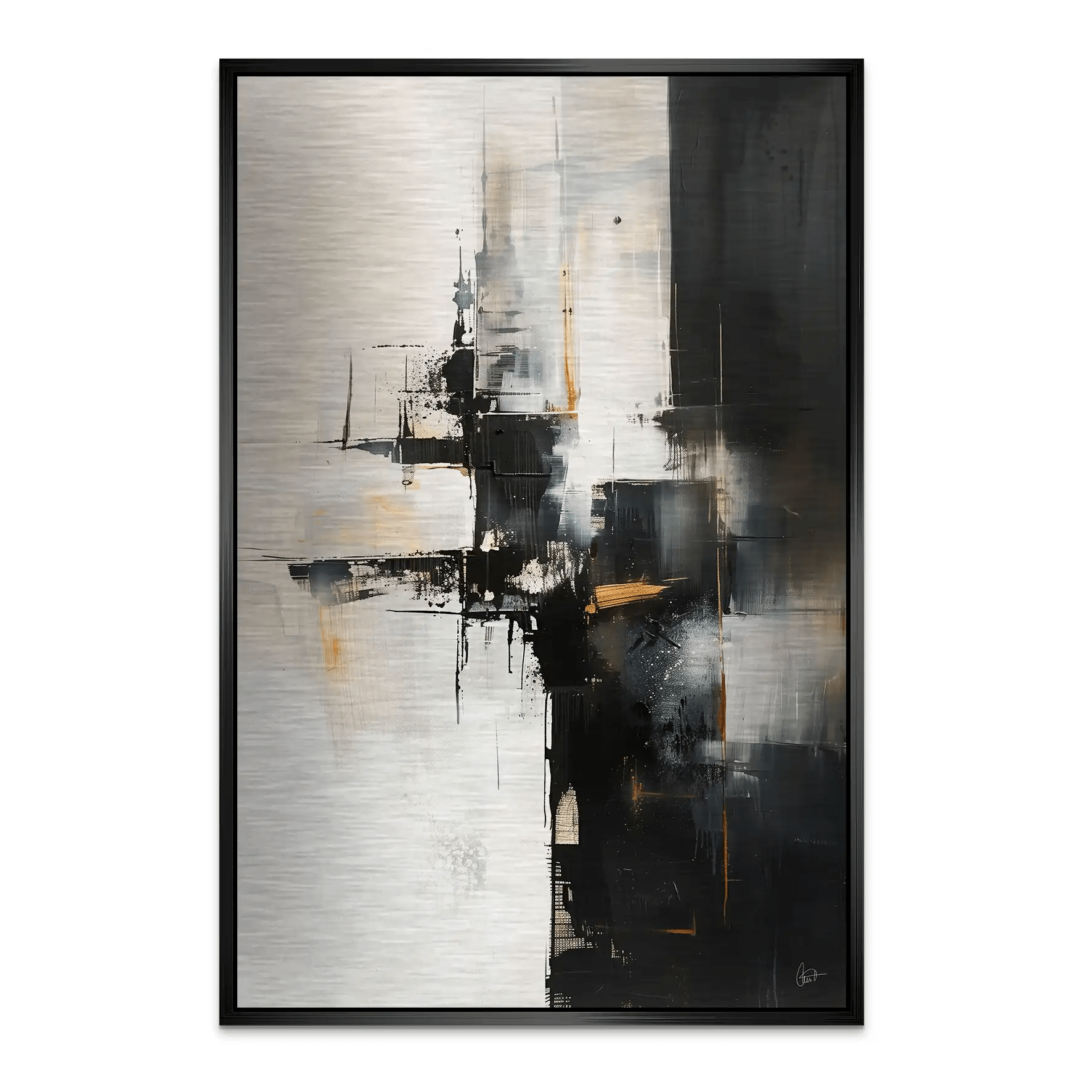 Abstrakt Nr.28 Alu Gebürstet Bild INGALERIE