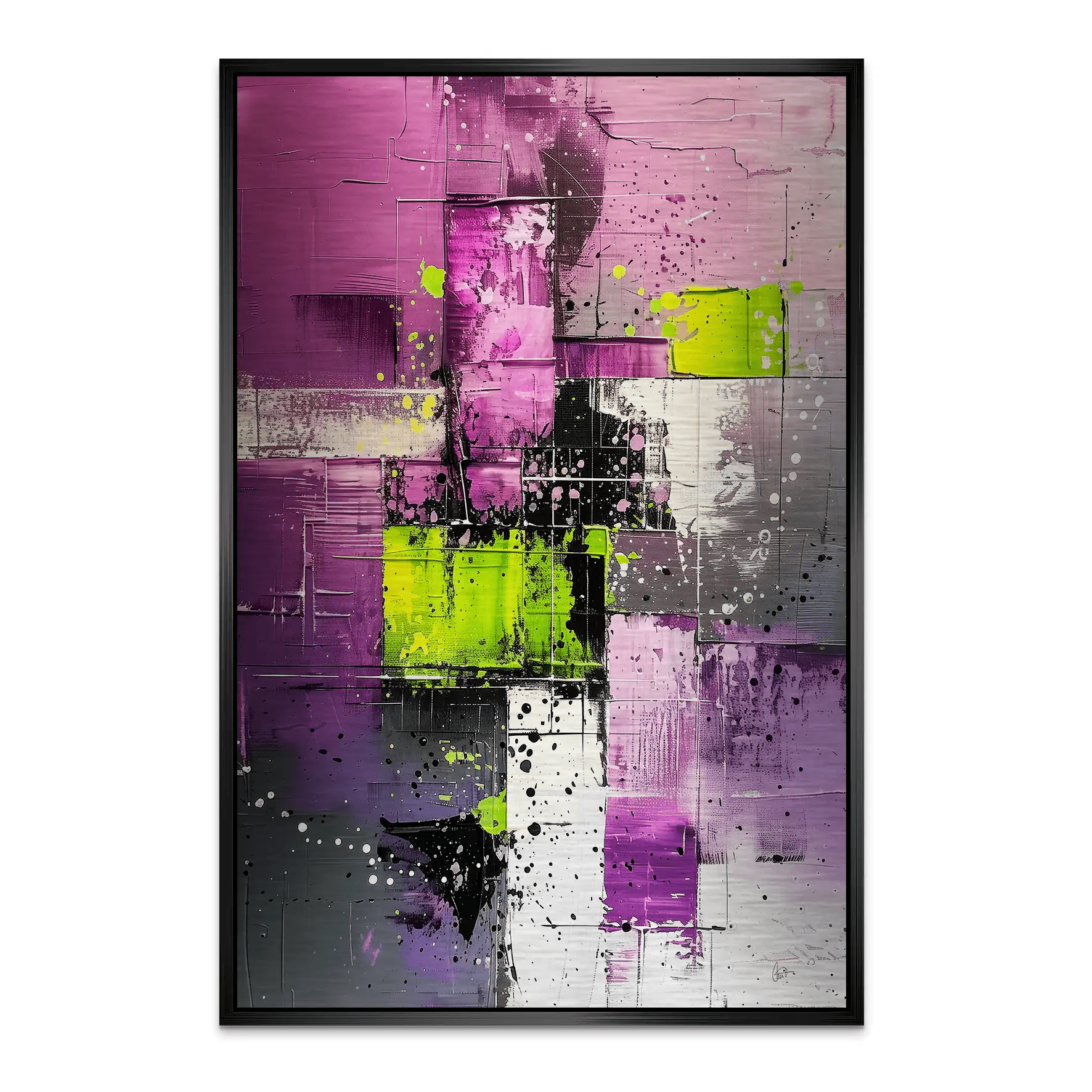 Abstrakt Nr.22 Alu Gebürstet Bild INGALERIE