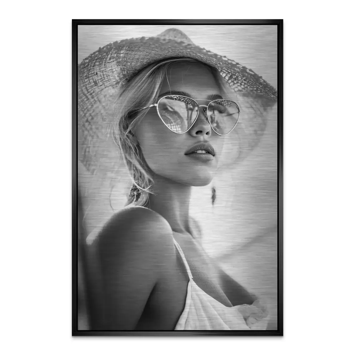 Summer Glam Noir Alu Dibond Bild gebürstet