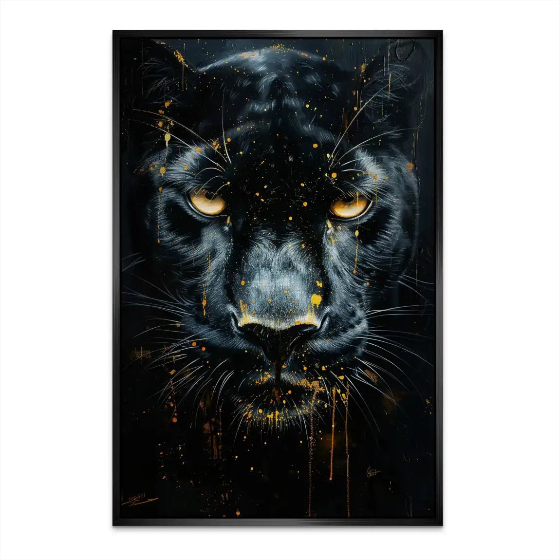 Black Panther Nr.2 AluDibond Gebürstet INGALERIE