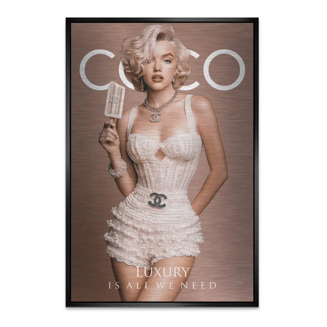 Coco Elegance Alu Dibond Bild gebürstet