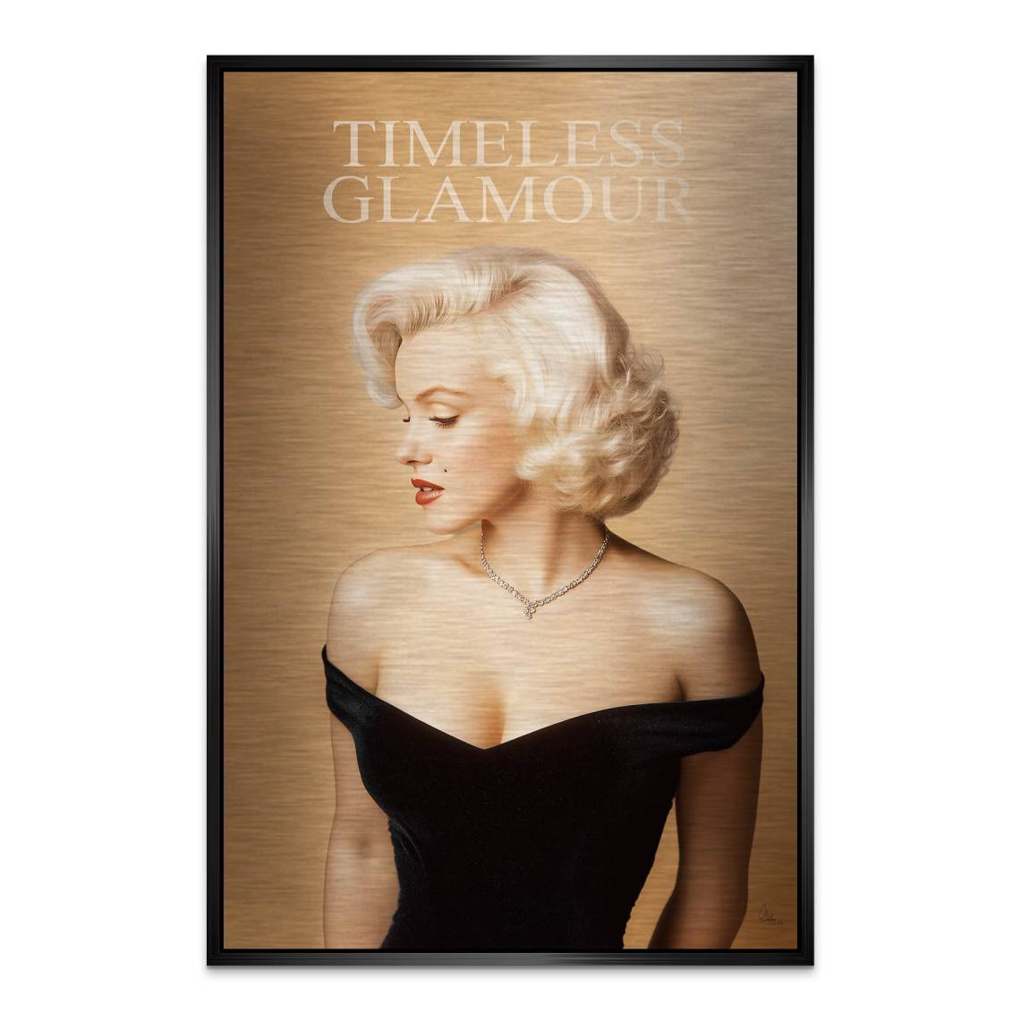 Marilyn Monroe Timeless Aluminiumbild gebürstet