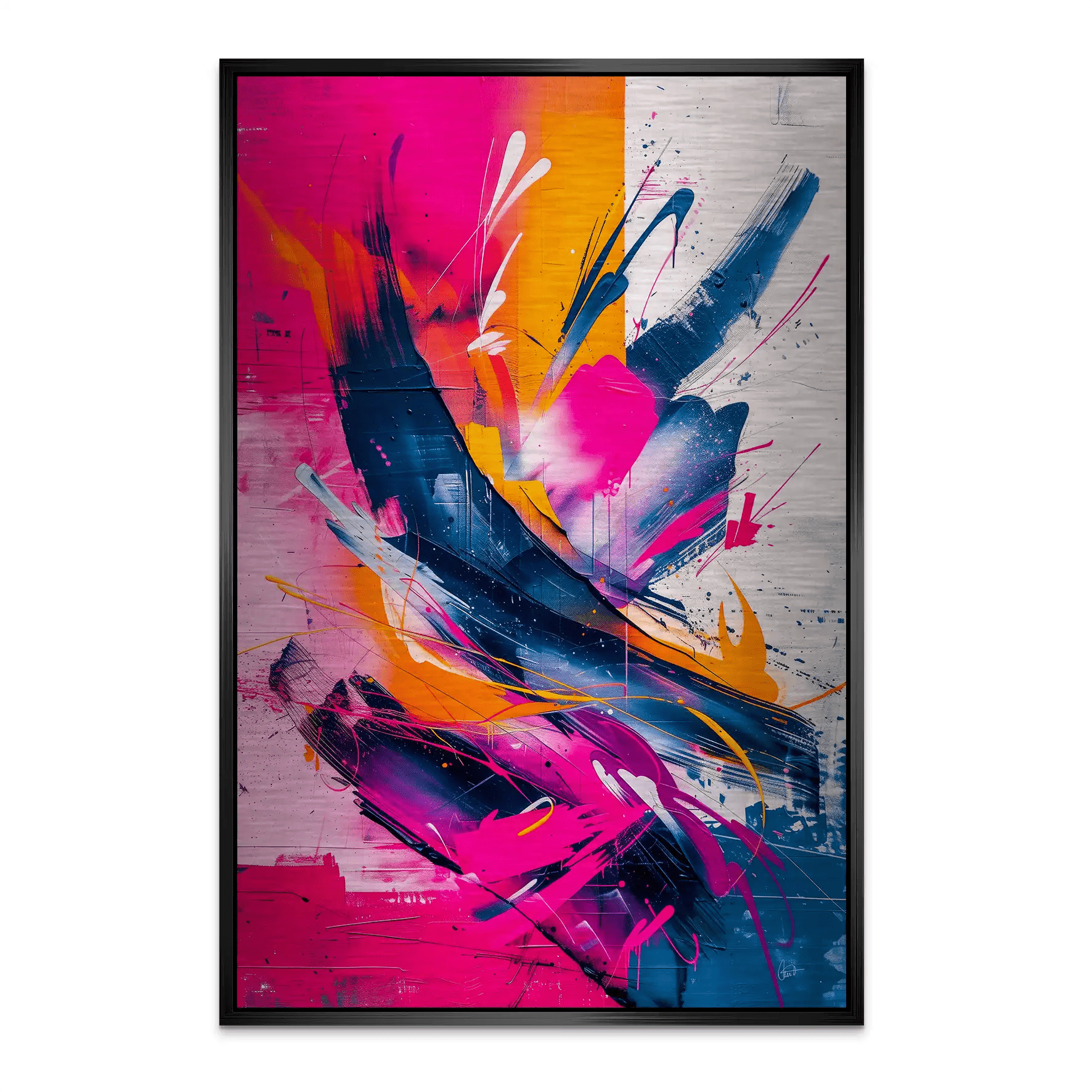 Abstrakt Nr.23 Alu Gebürstet Bild INGALERIE