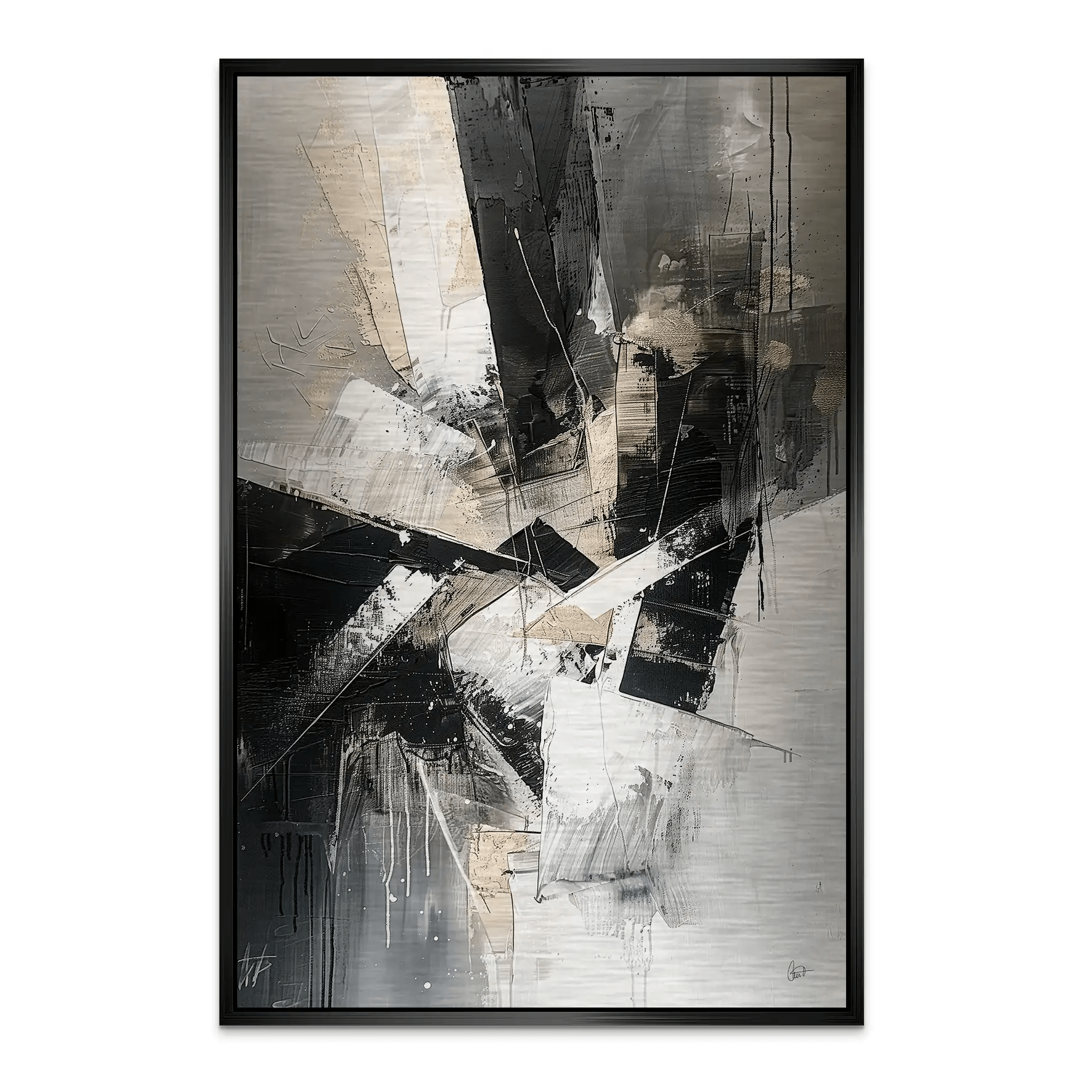 Abstrakt Nr.27 Alu Gebürstet Bild INGALERIE