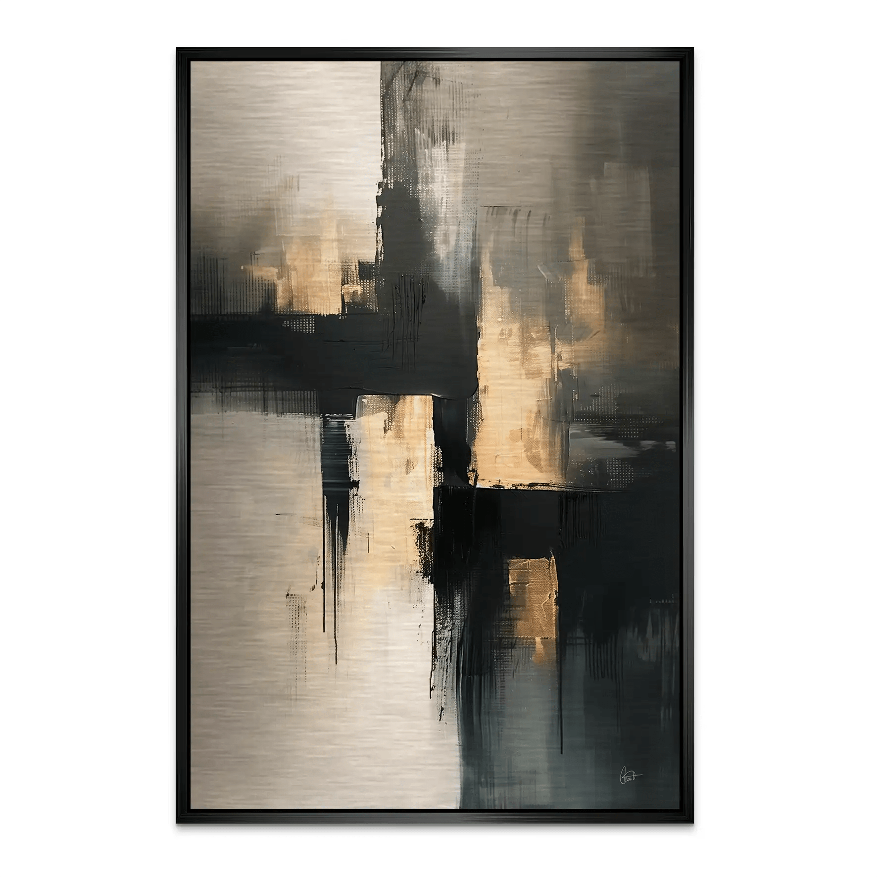 Abstrakt Nr.24 Alu Gebürstet Bild INGALERIE