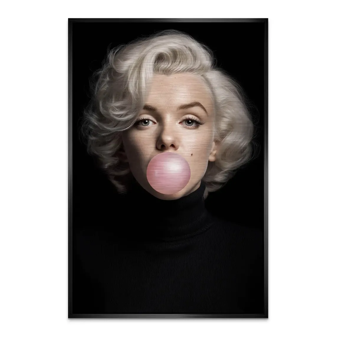 Marilyn Bubble Glamour Alu Dibond Bild gebürstet