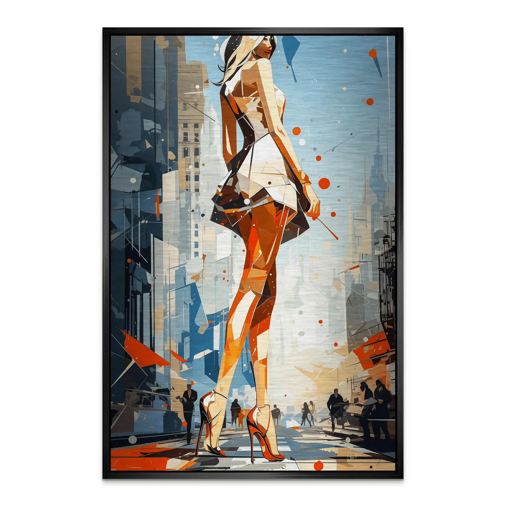 City Walk New York Pop Art AluDibond Gebürstet INGALERIE