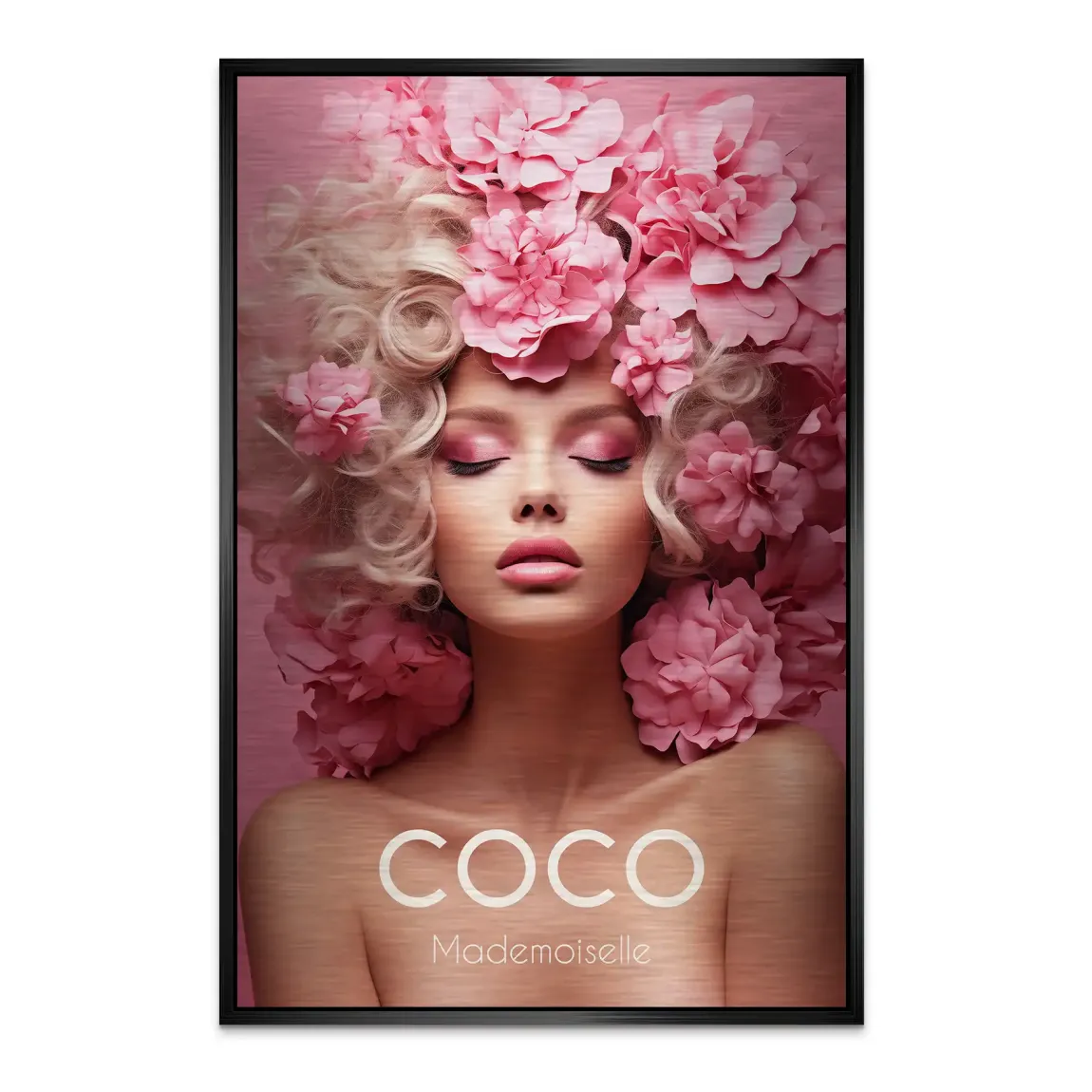 Coco Pink Elegance Alu Dibond Bild gebürstet