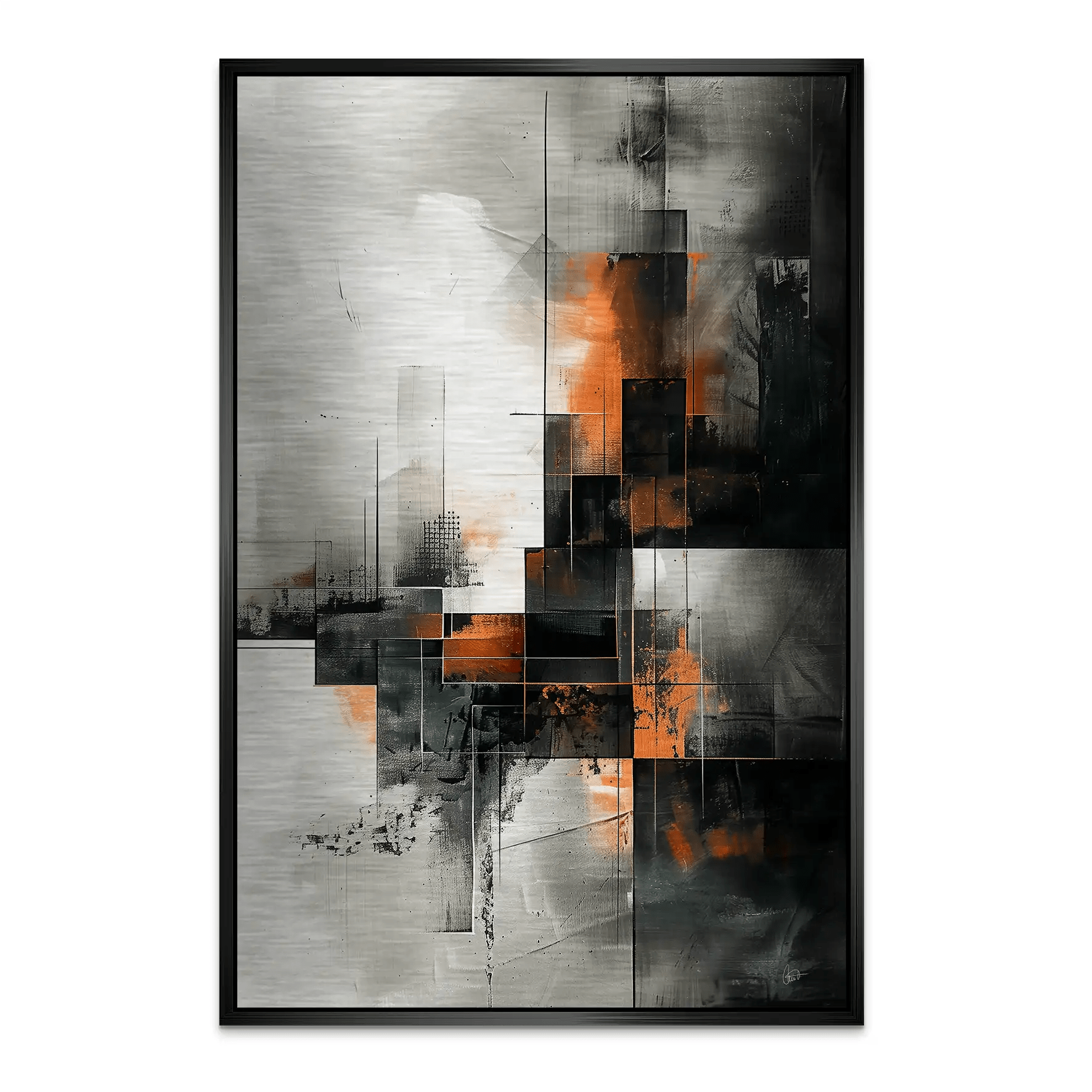 Abstrakt Nr.25 Alu Gebürstet Bild INGALERIE