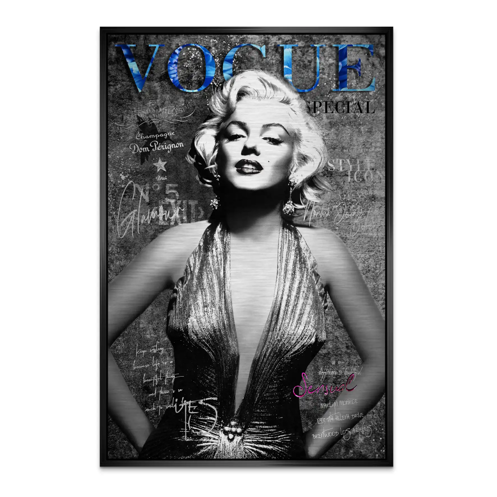 Marilyn Vogue AluDibond Gebürstet INGALERIE