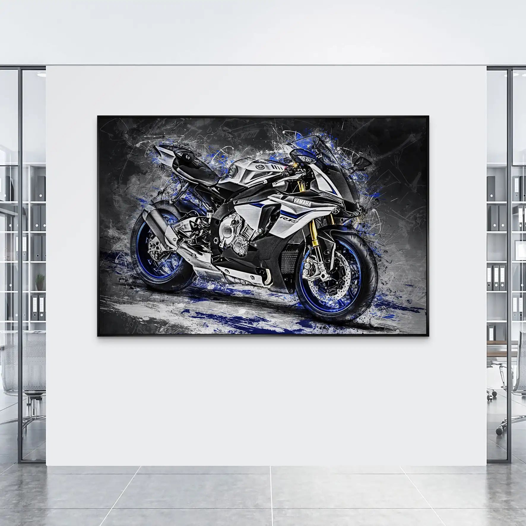 Yamaha R1M Abstrakt AluDibond Gebürstet INGALERIE