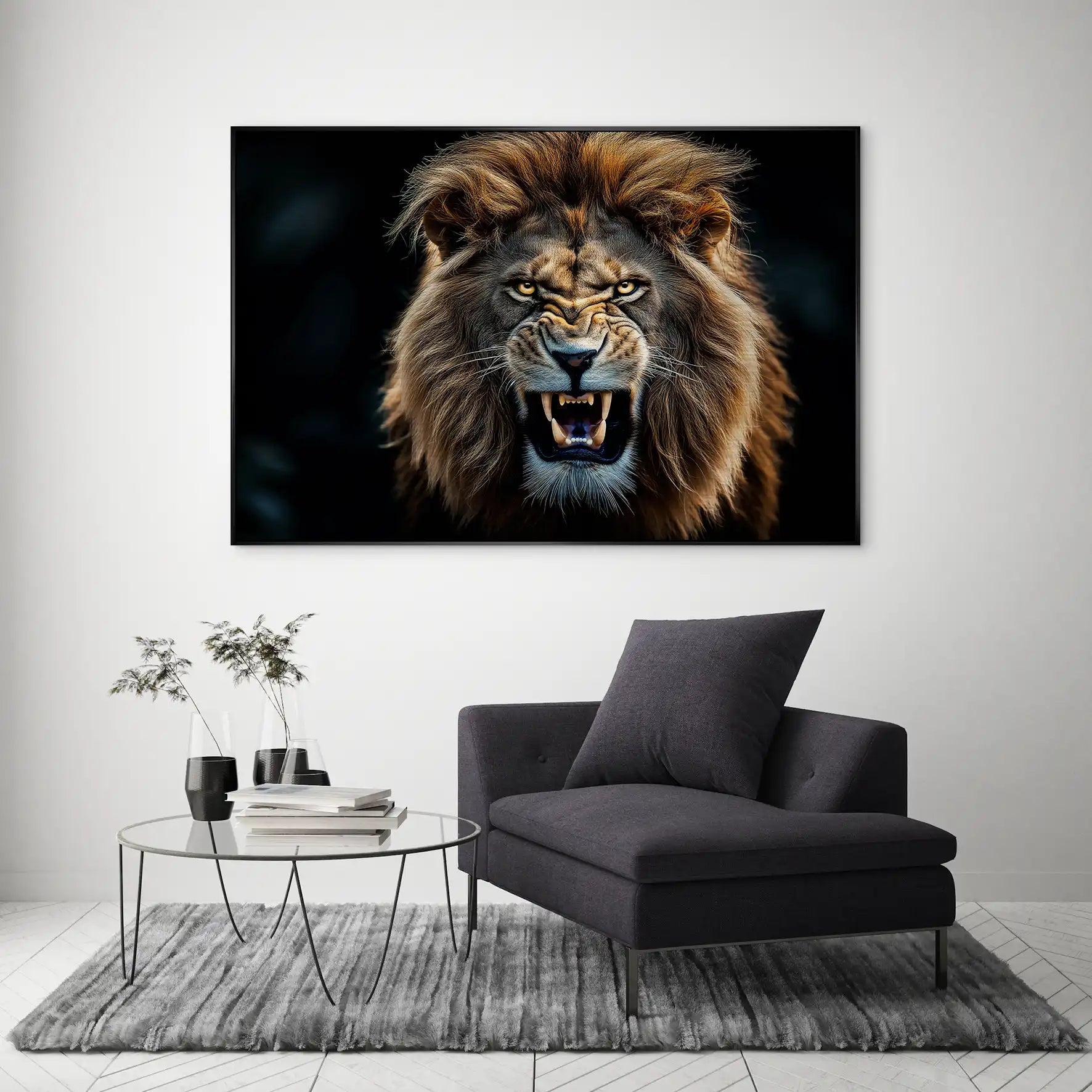 Angry Lion AluDibond Gebürstet INGALERIE