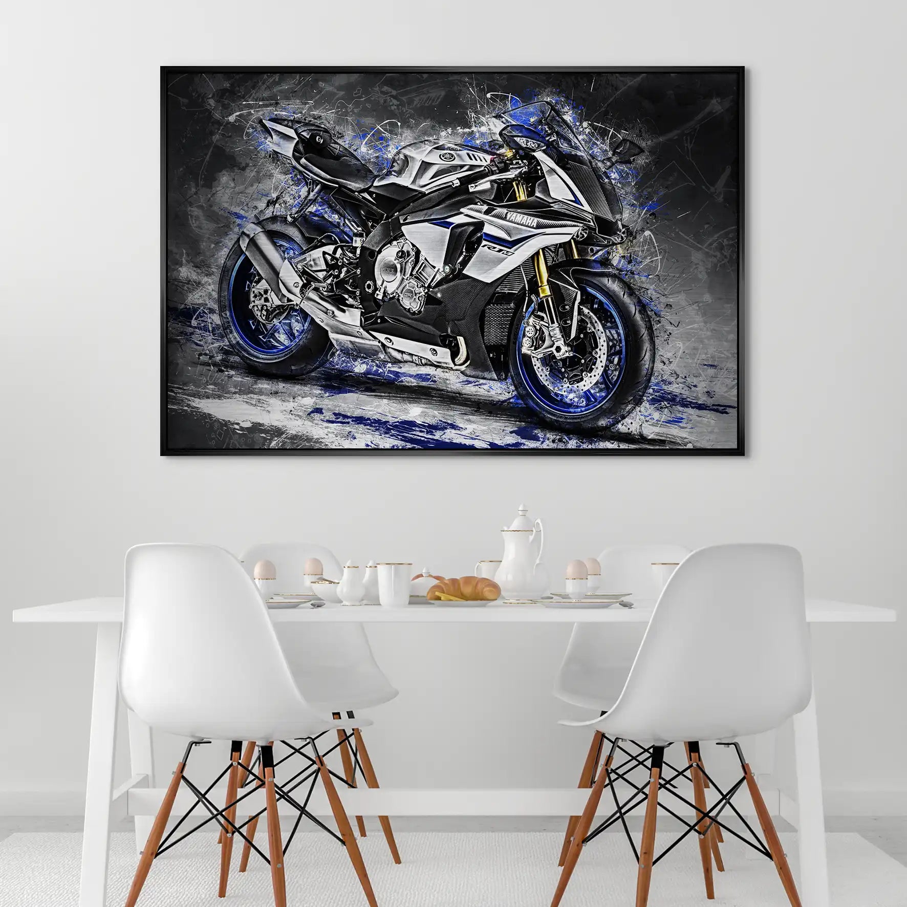 Yamaha R1M Abstrakt AluDibond Gebürstet INGALERIE