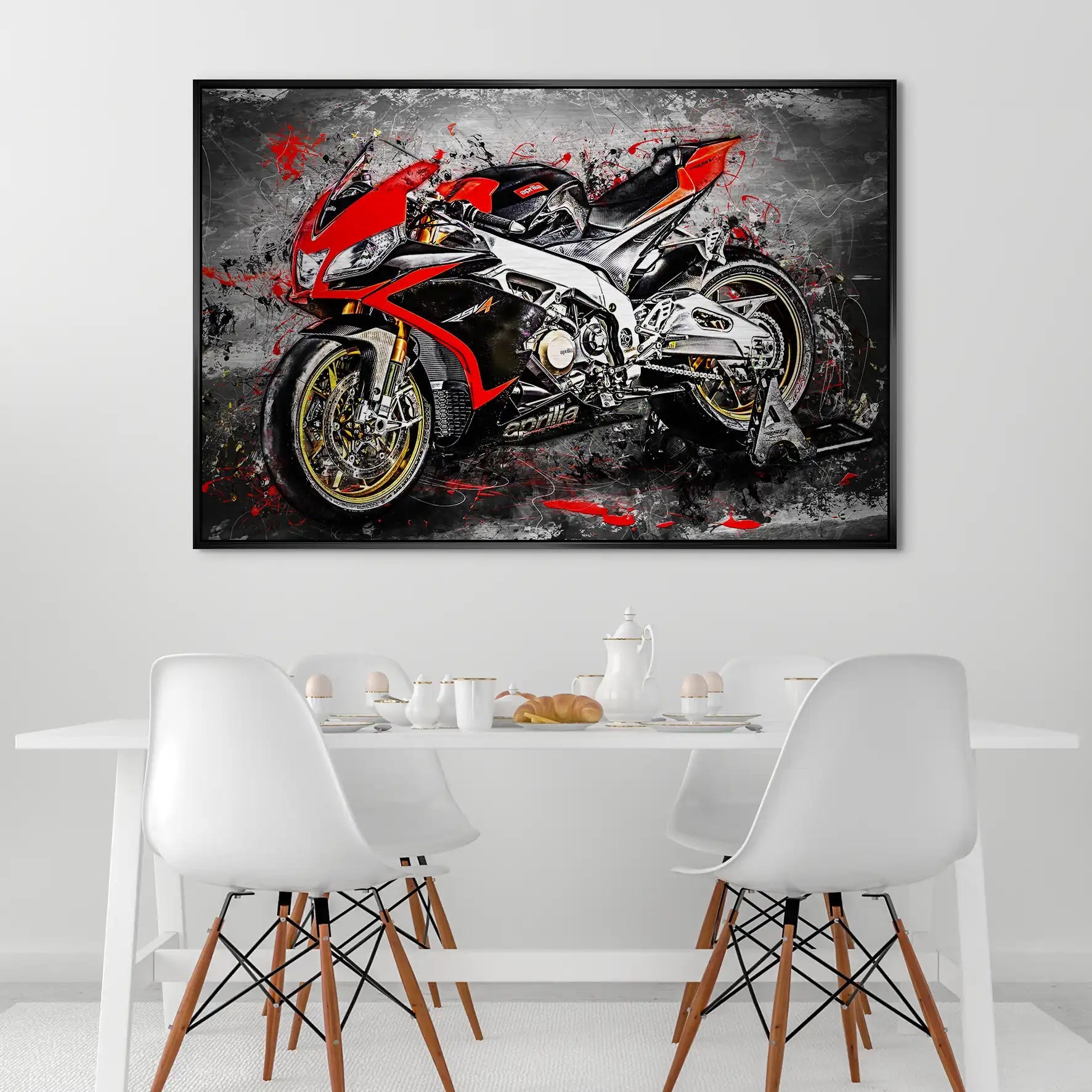 Aprilia RSV4 Abstrakt AluDibond Gebürstet INGALERIE