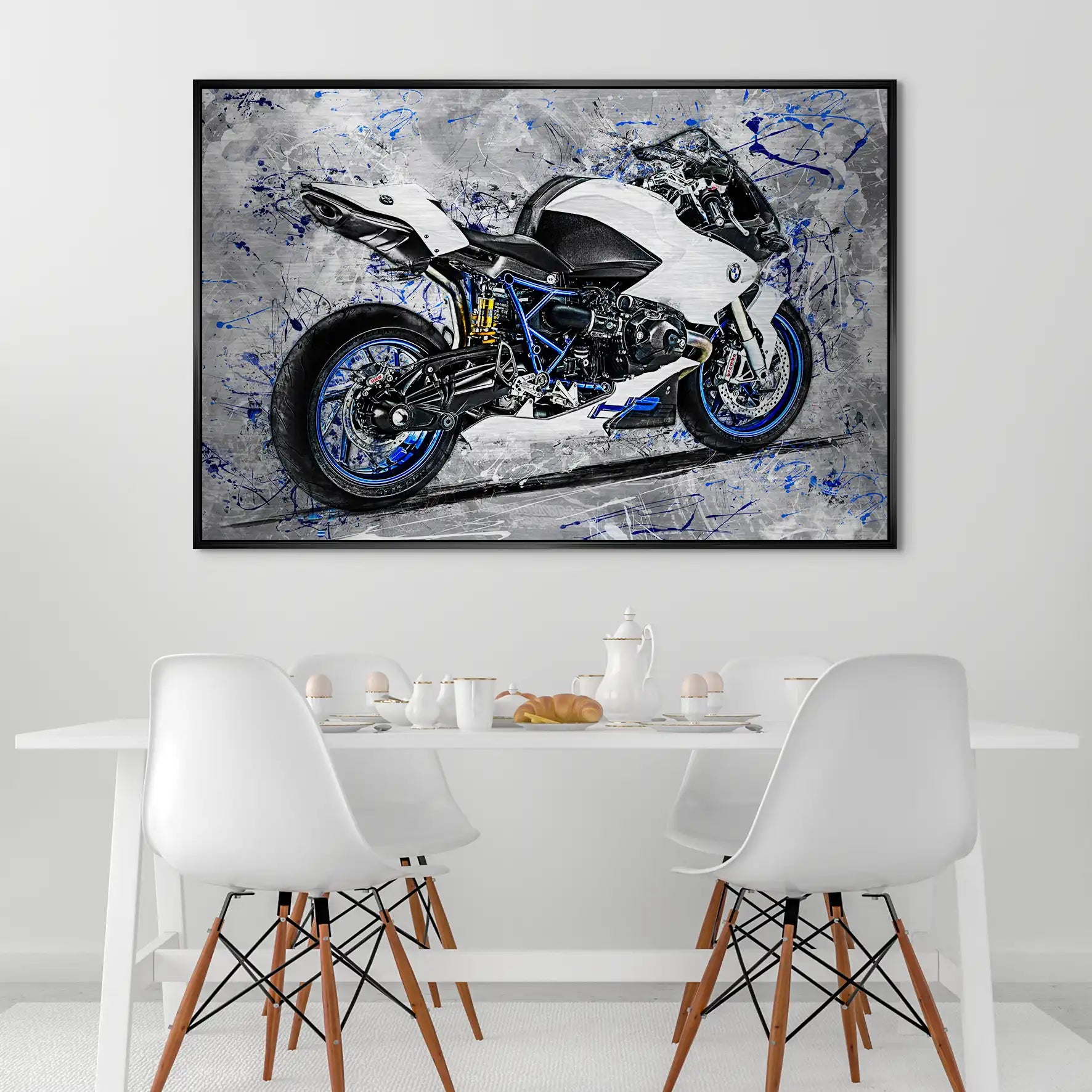 BMW HP2 Abstrakt Art Alu Gebürstet INGALERIE