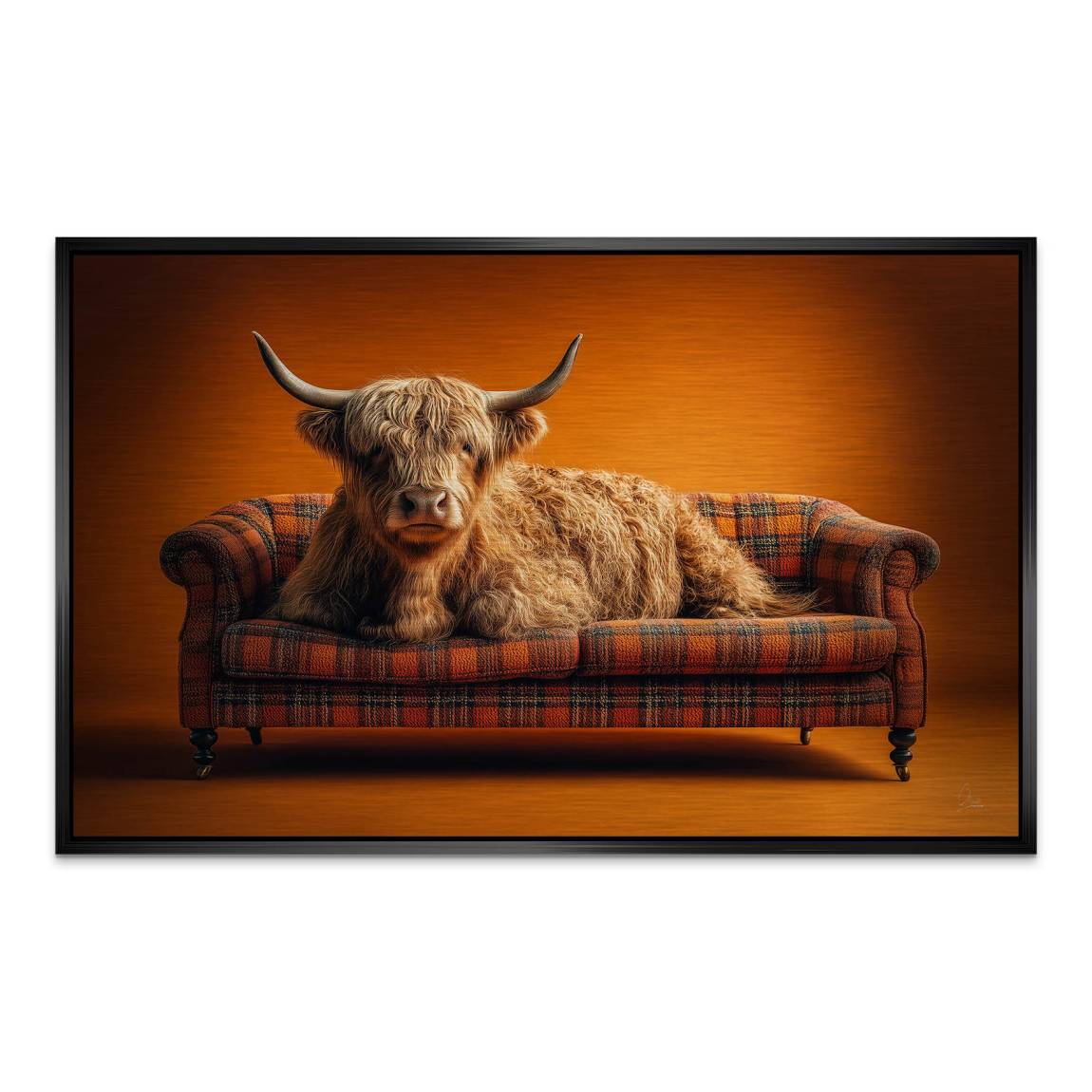 Highland Lounge Alu Dibond Gebürstet Bild